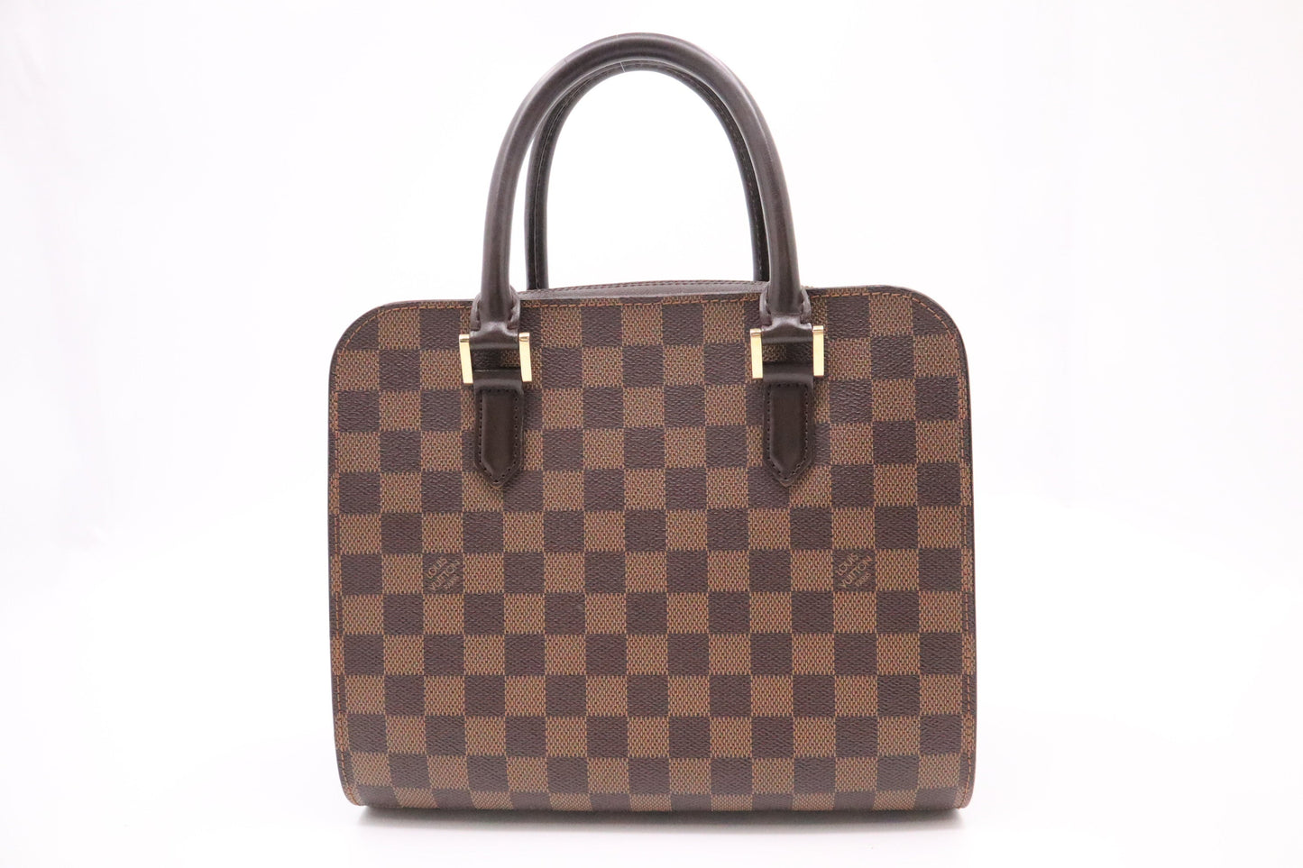 Louis Vuitton Triana Ebene Canvas Damier Handbag Ebene Canvas