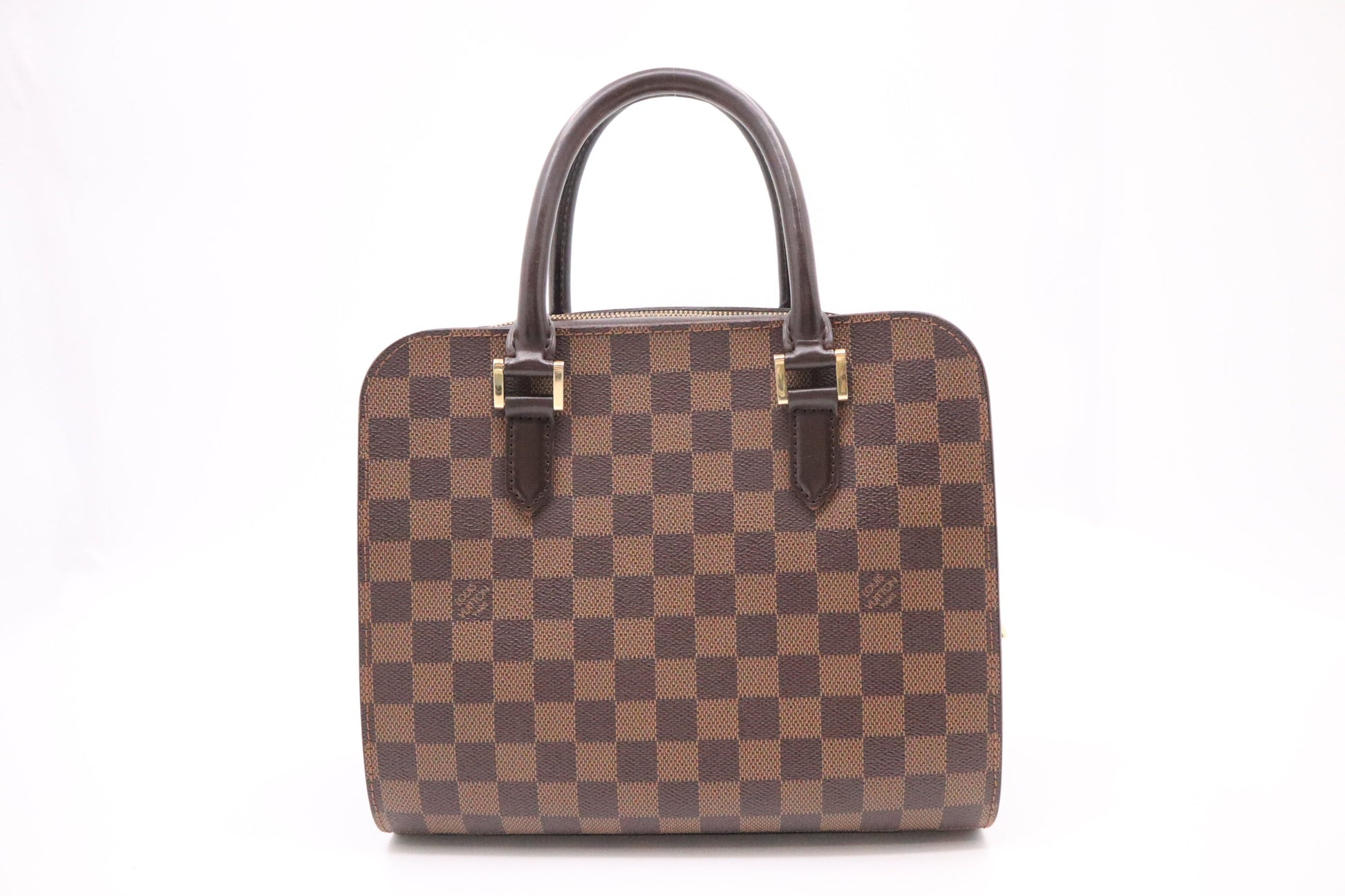 Louis Vuitton Triana Ebene Canvas Damier Handbag Ebene Canvas
