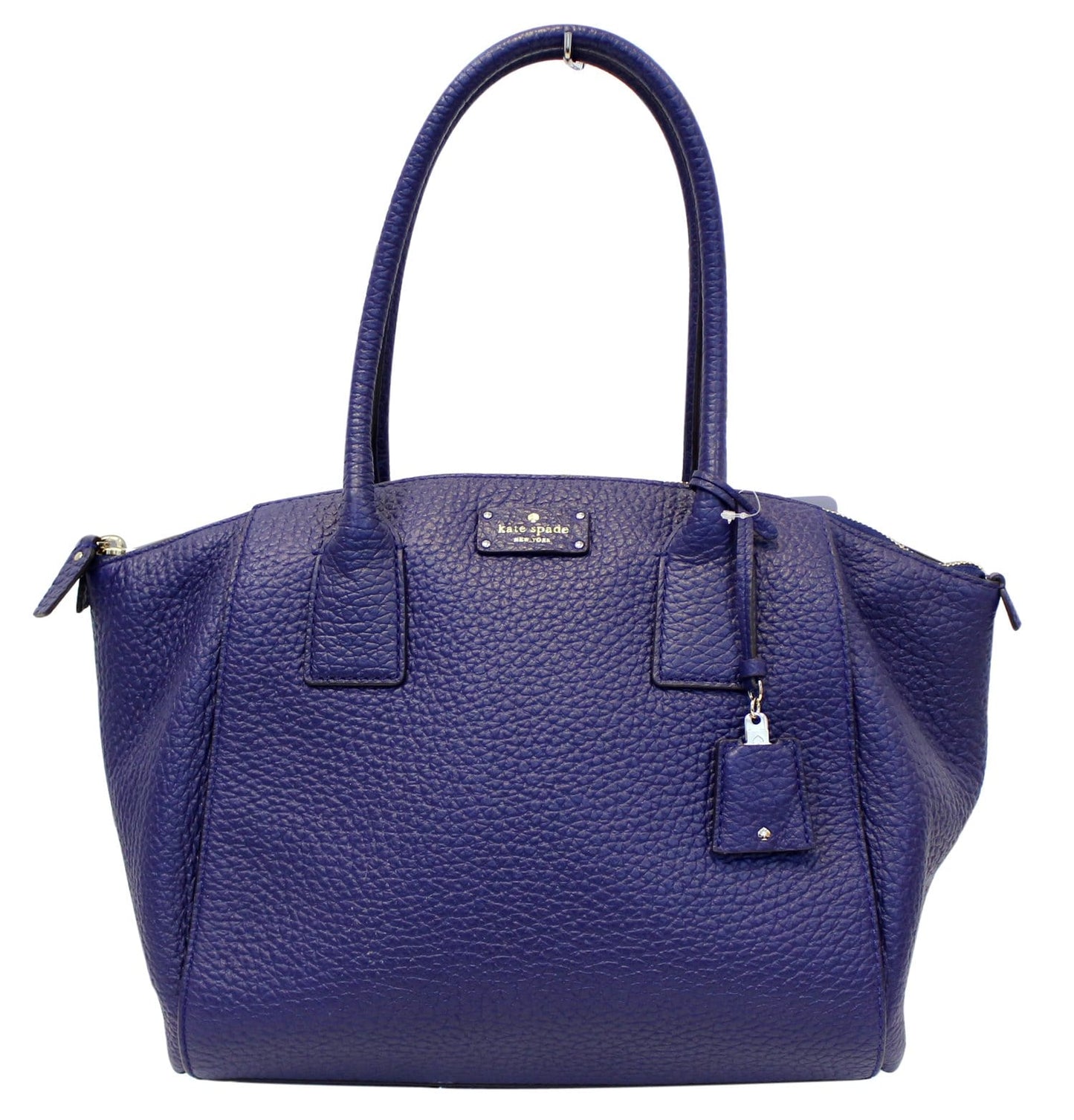 Kate Spade Pebbled Shoulder Bag Leather Blue