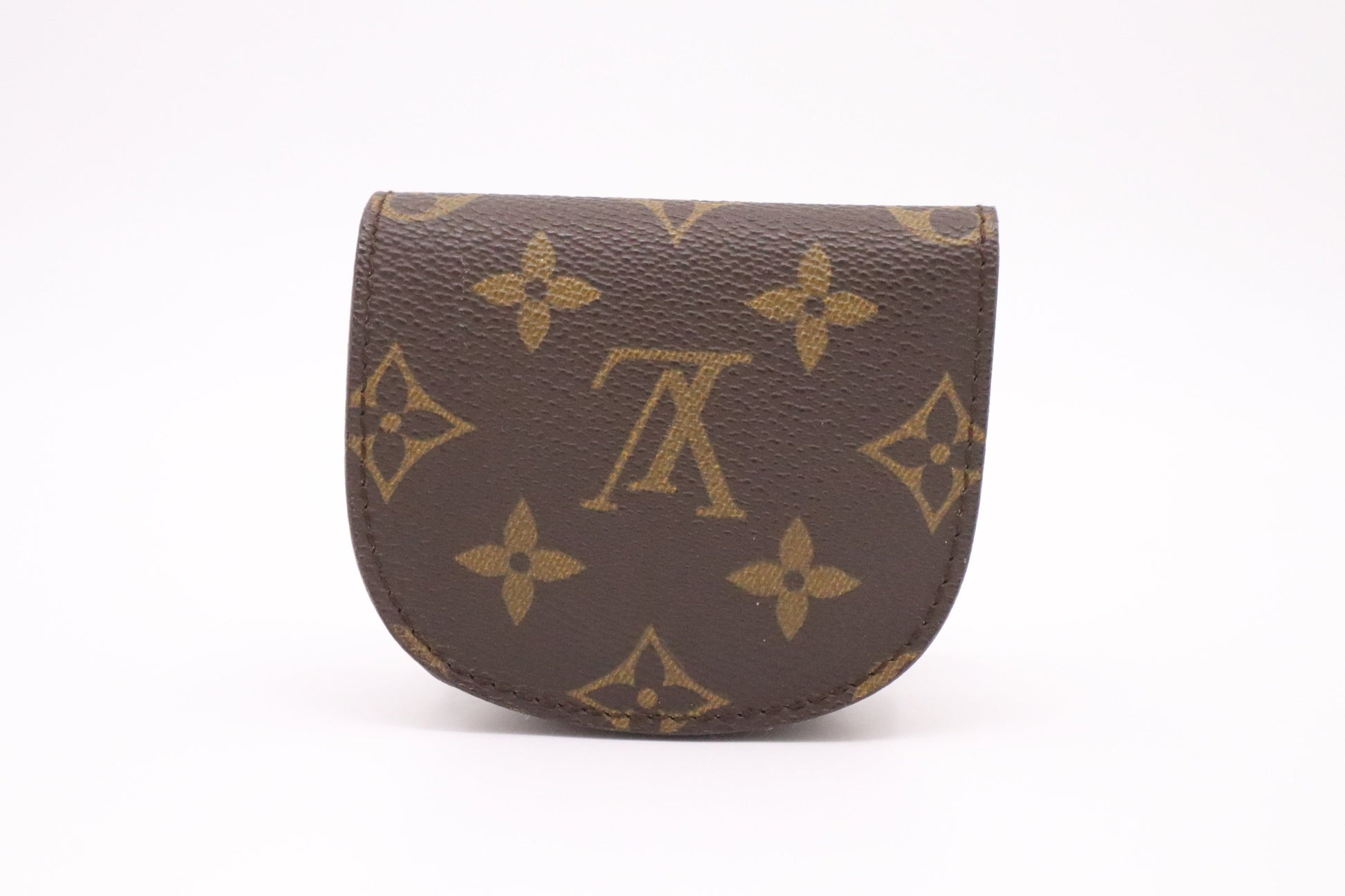 Louis Vuitton Porte Monnaie Gousset Monogram Canvas Handbag