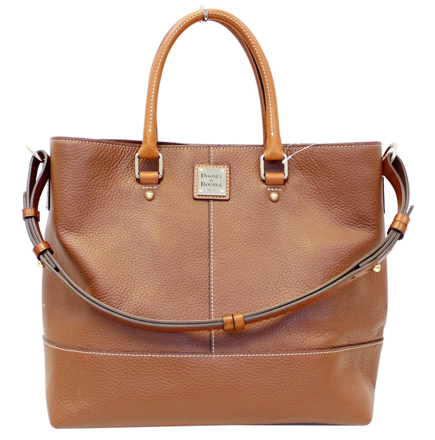 Dooney And Bourke Top Handle Shoulder Bag Leather Brown