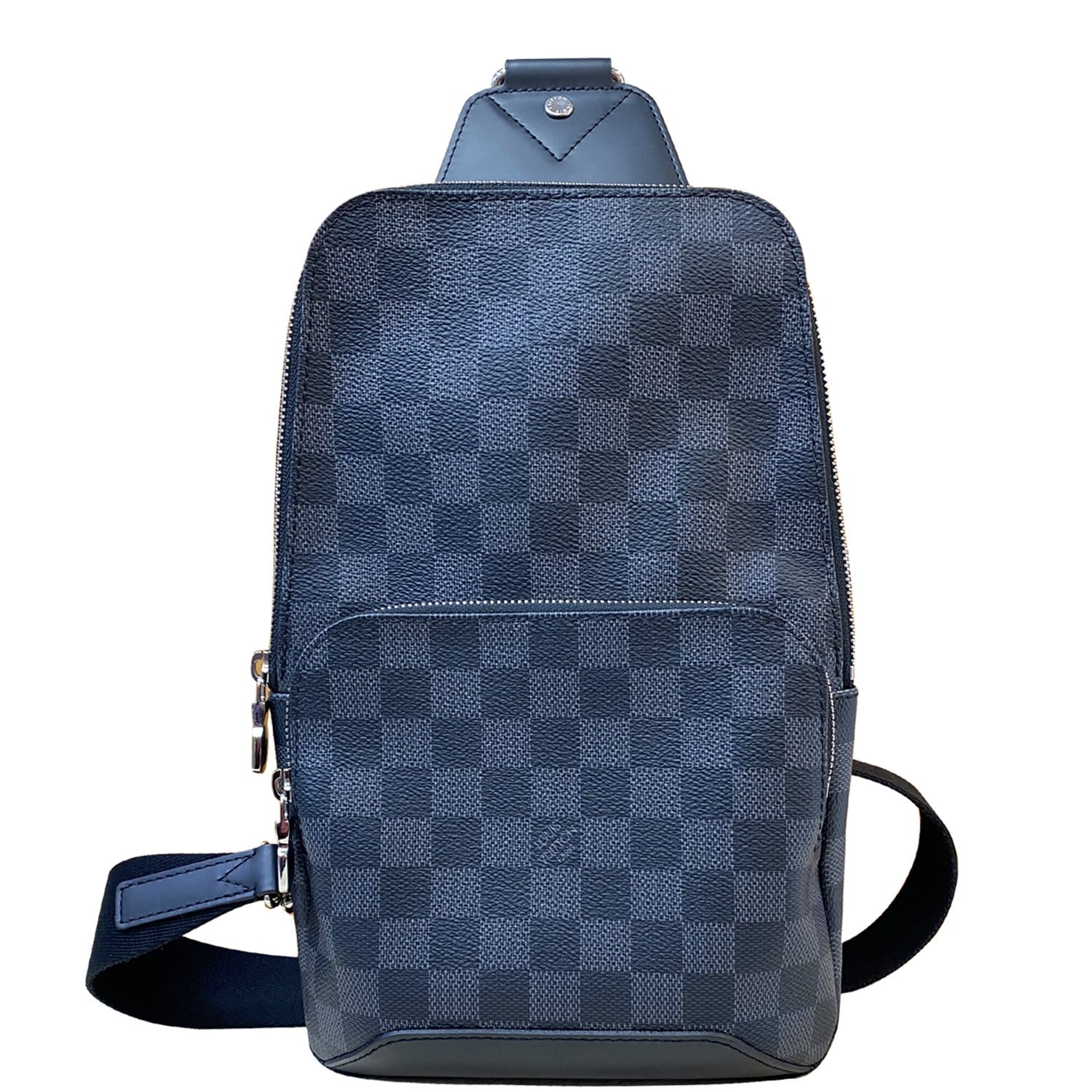 Louis Avenue Sling Damier Graphite Backpack Bag Black