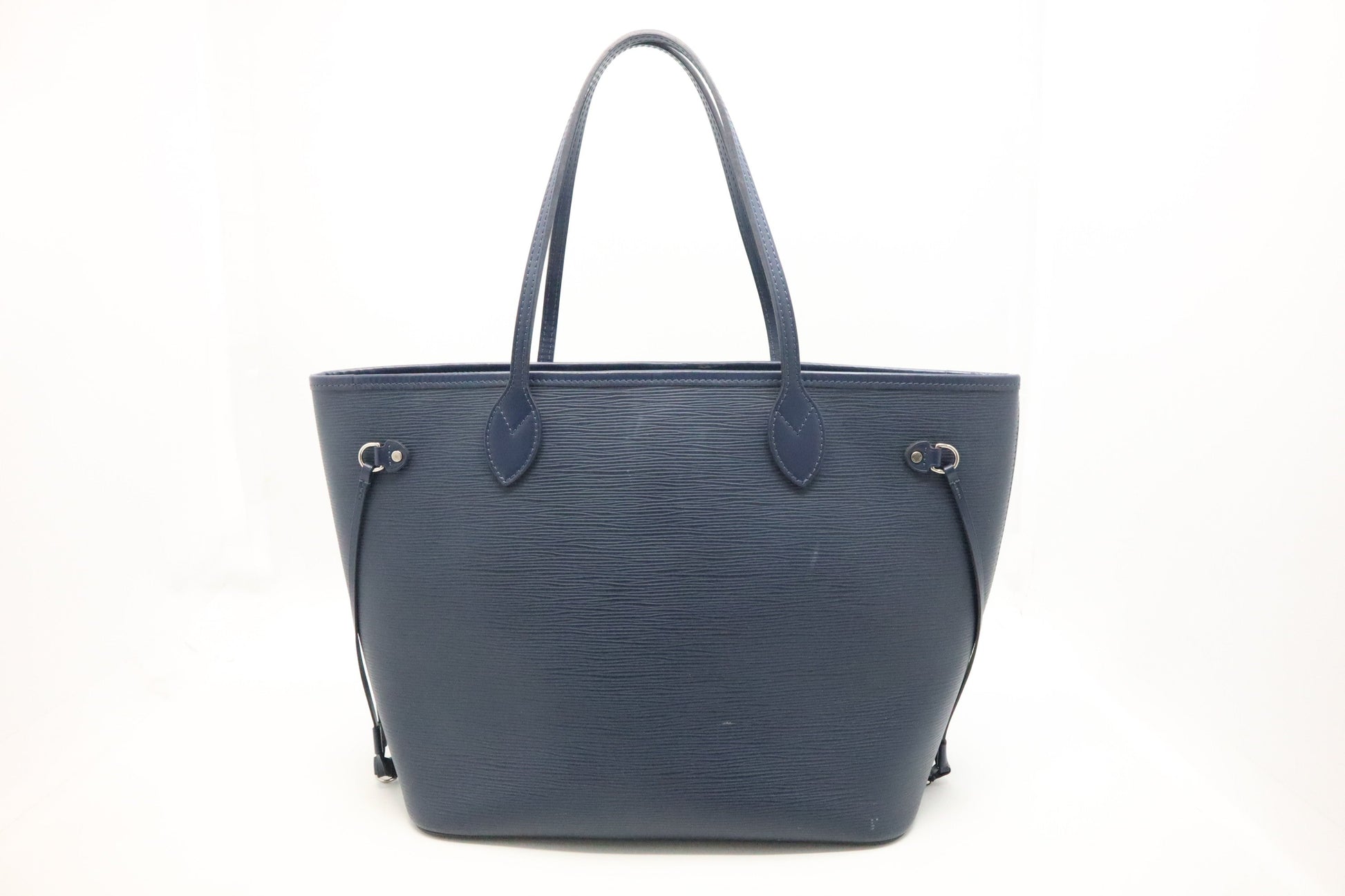 Louis Vuitton Neverfull MM Navy Epi Leather Blue Tote Bag Epi Leather