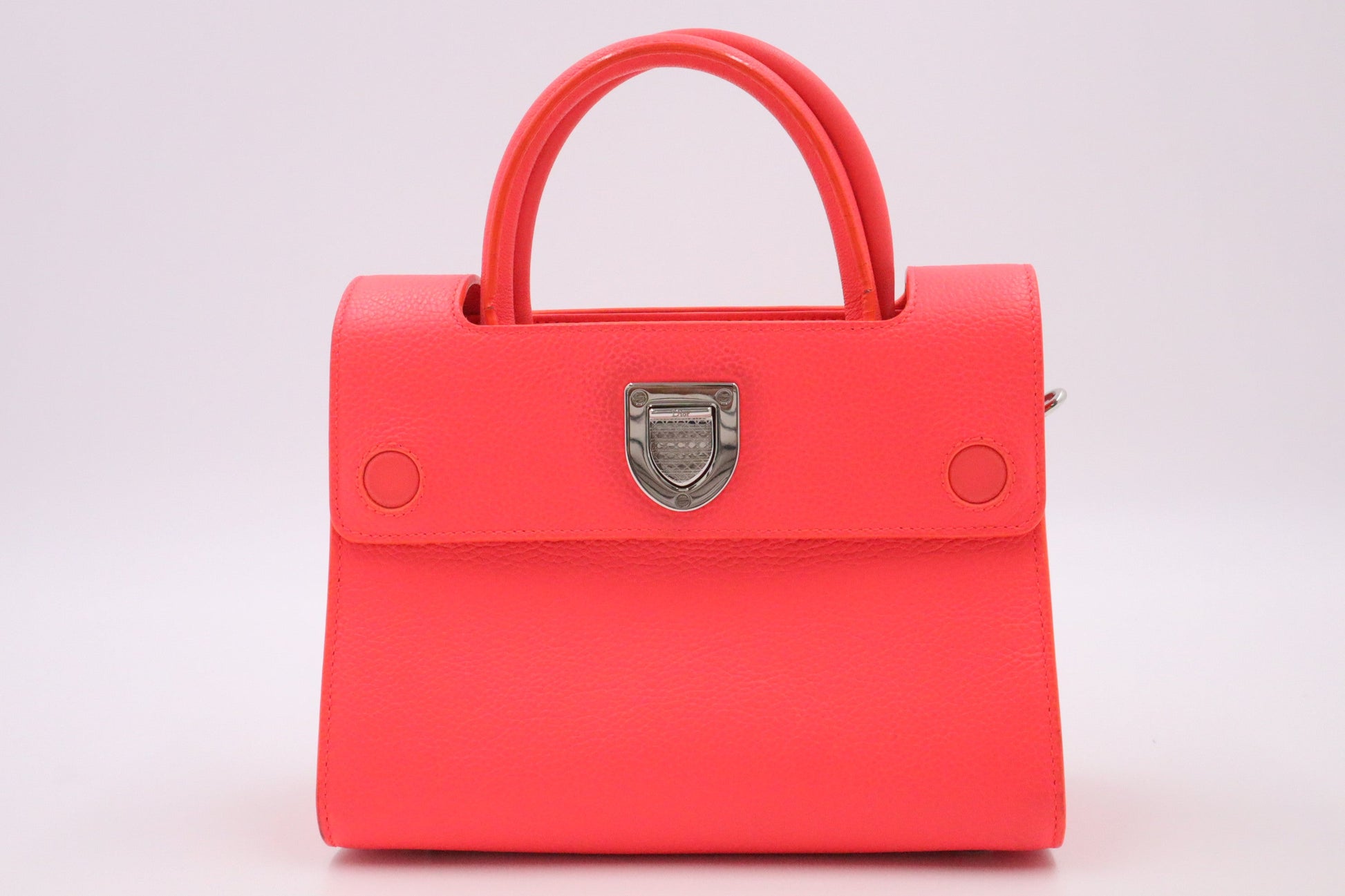 Dior ever Way Bag In Neon Leather Pink Travel Bag