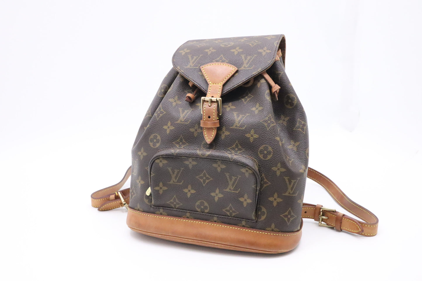 Louis Vuitton Montsouris MM Monogram Canvas Handbag Canvas 4