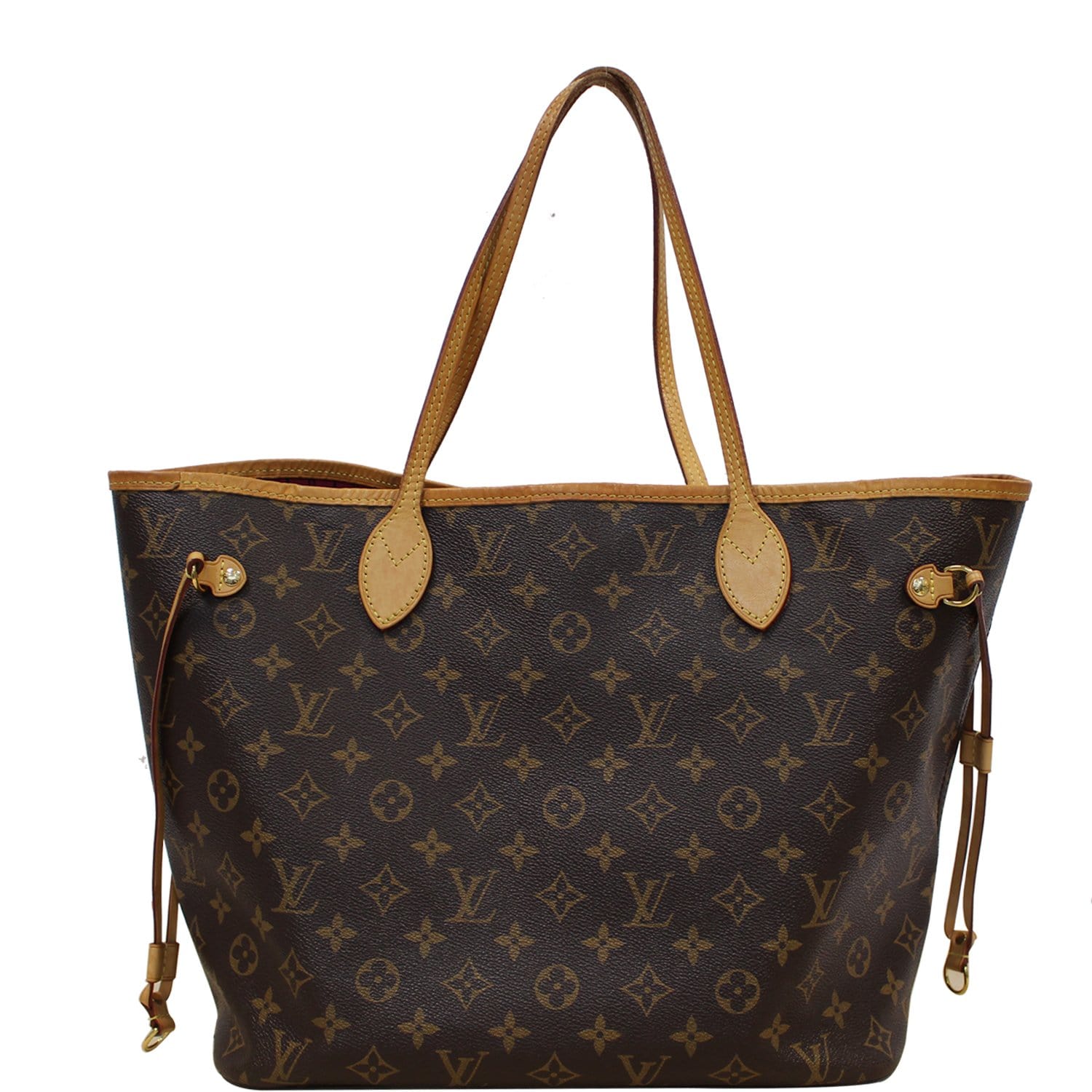 Louis Neverfull Mm Tote Shoulder Bag Canvas Monogram