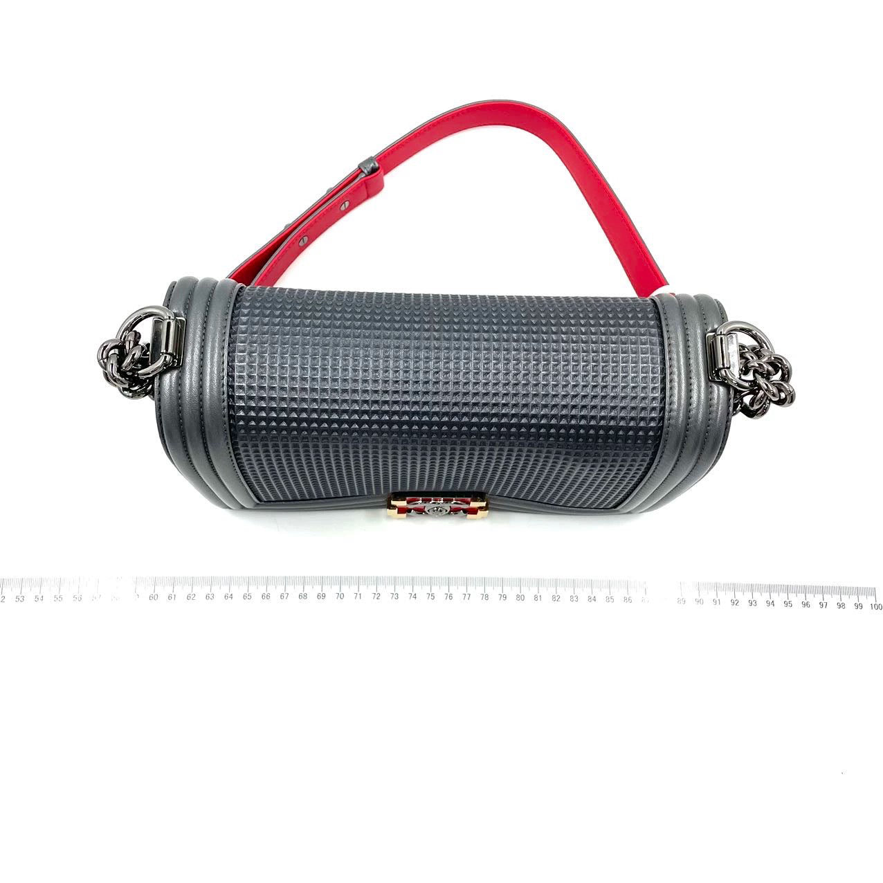 Chanel Dark Boy Cruise Collection Silver Grey Shoulder Bag