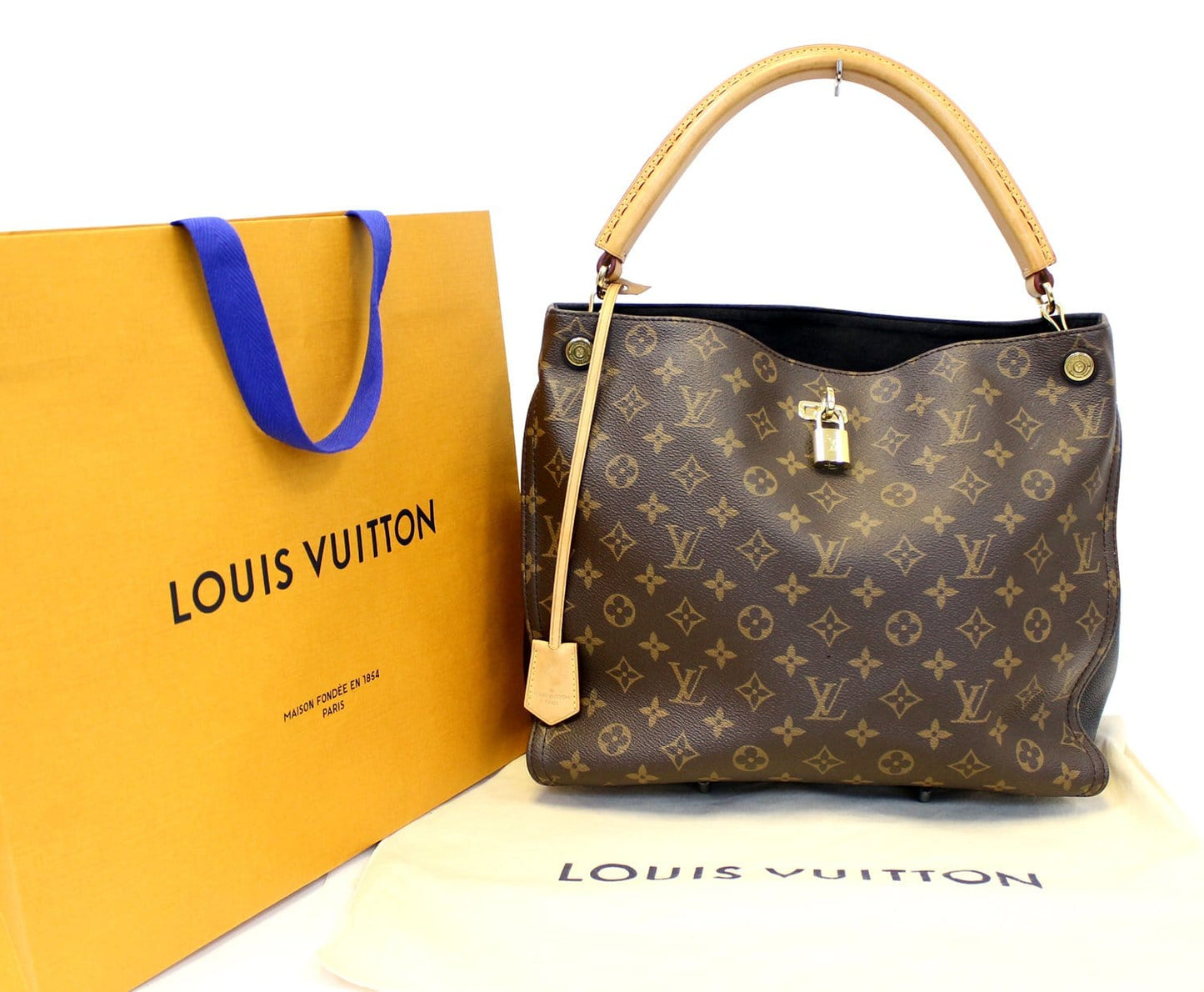 Louis Gaïa Shoulder Bag Canvas Monogram