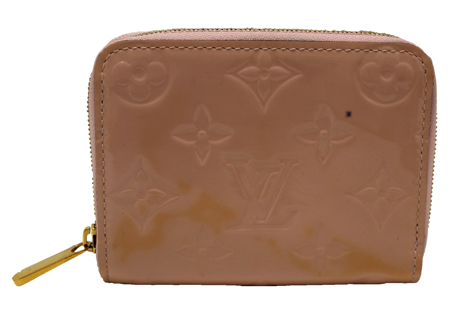 Louis Vuitton Rose Monogram Vernis Leather Zippy Coin Purse