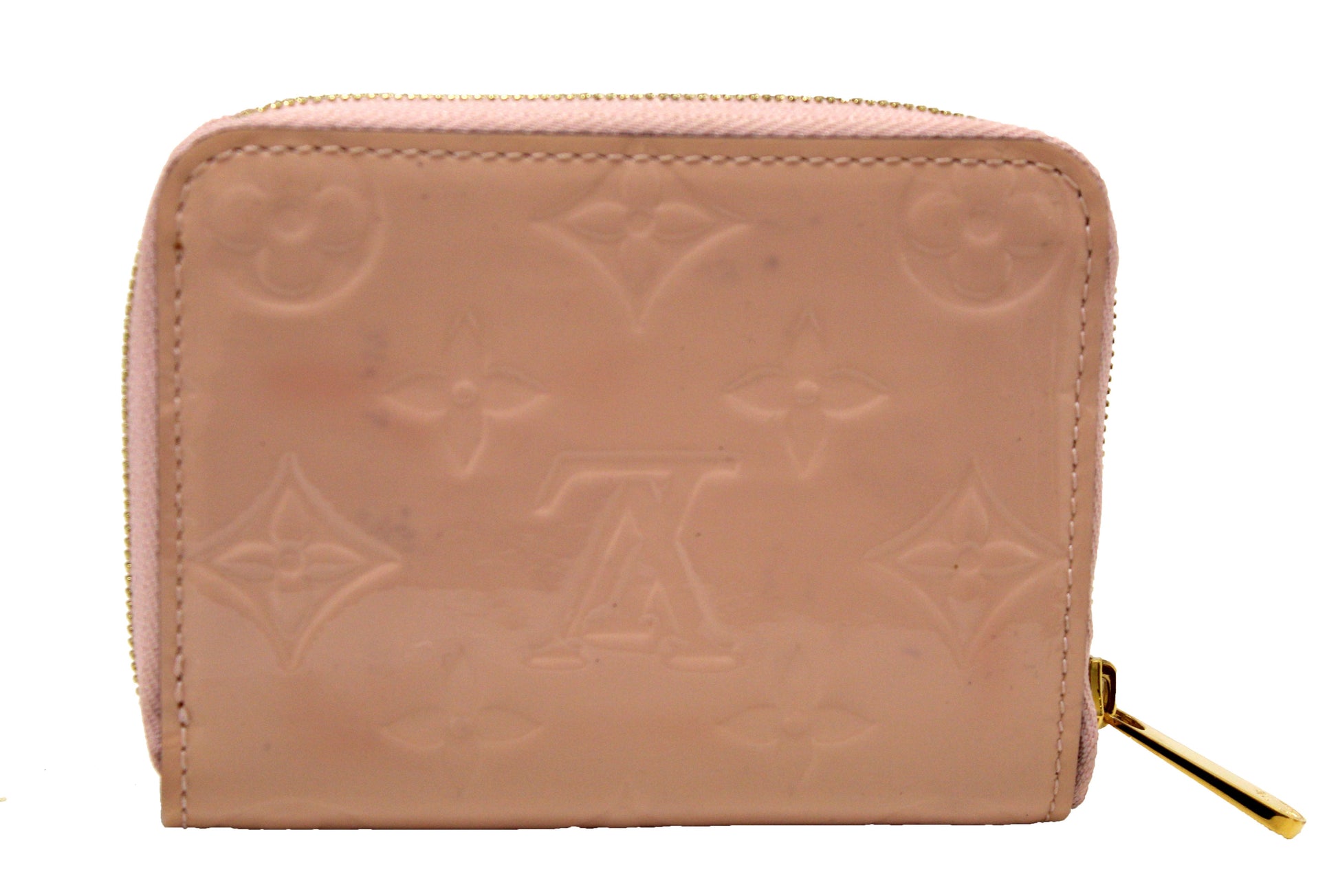 Louis Vuitton Rose Monogram Vernis Leather Zippy Coin Purse