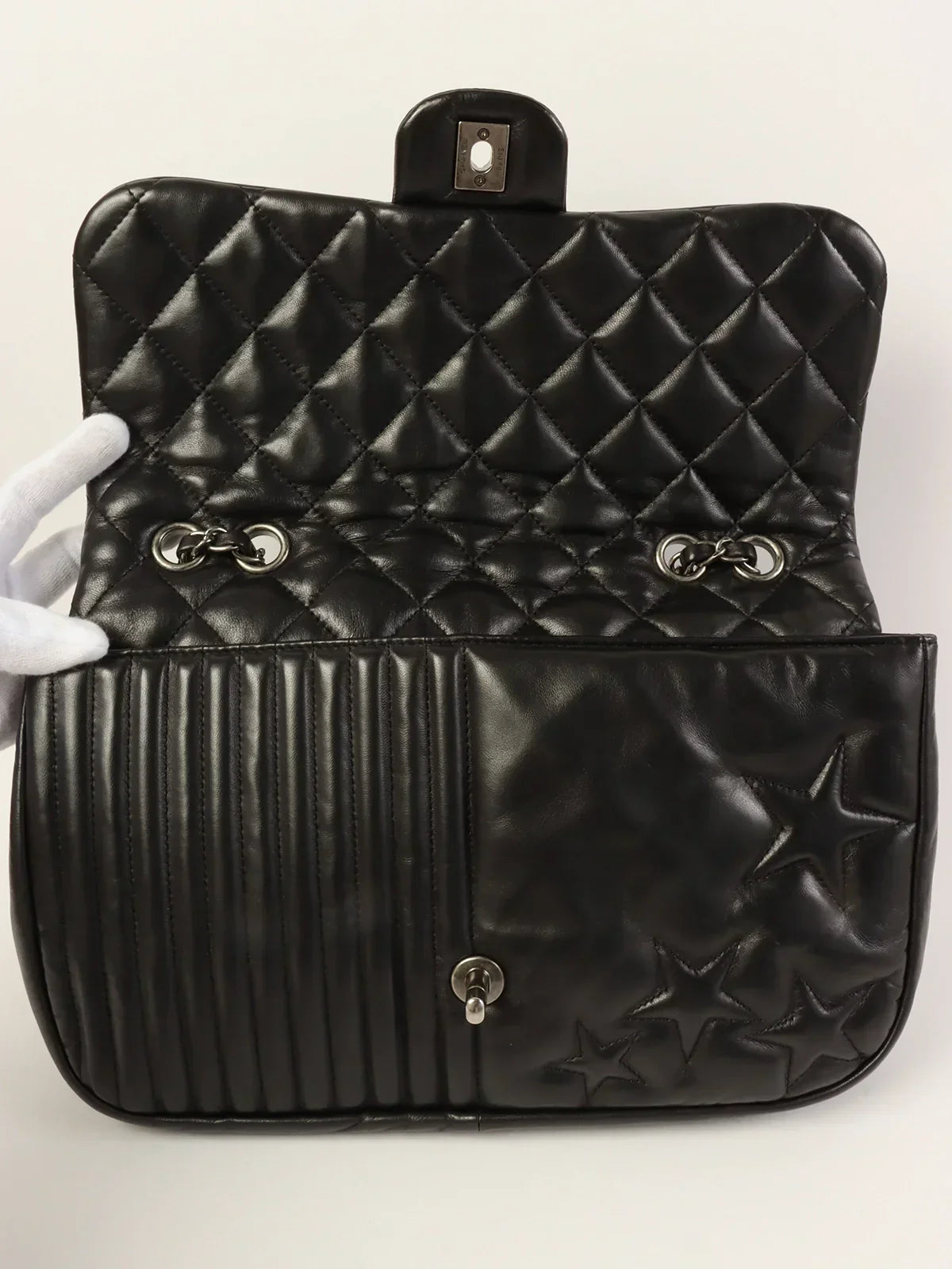 Chanel Around  Made Star Turn-Lock Chain Bag Black