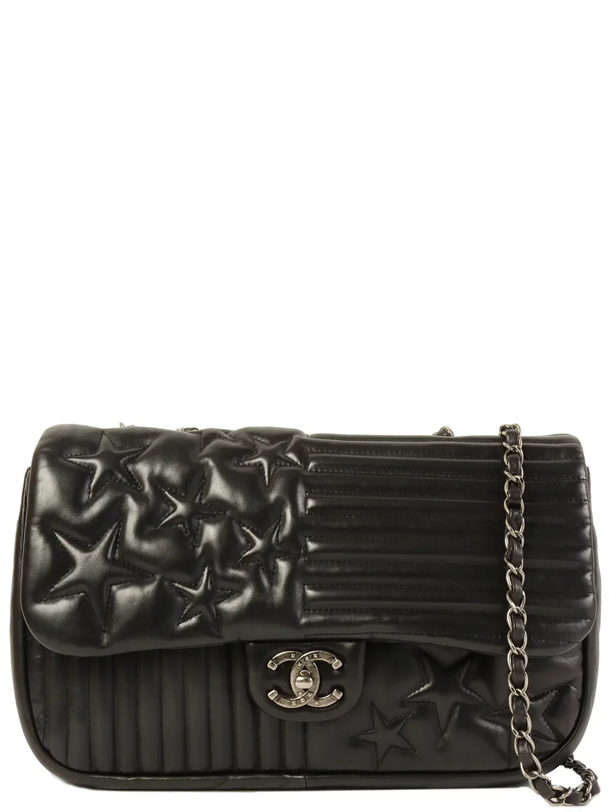 Chanel Around  Made Star Turn-Lock Chain Bag Black
