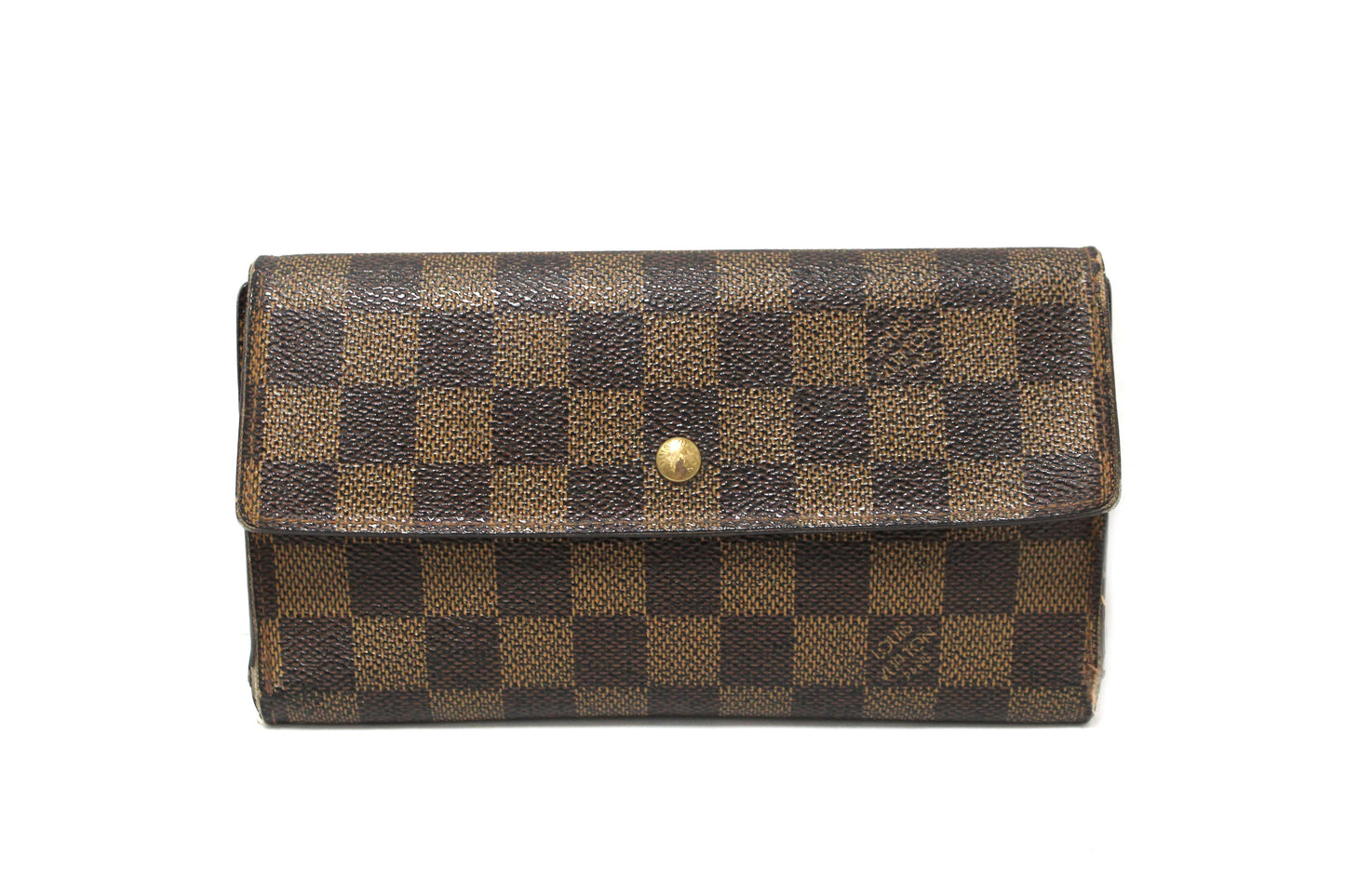 Louis Vuitton Damier Ebene Canvas PTI Long Wallet