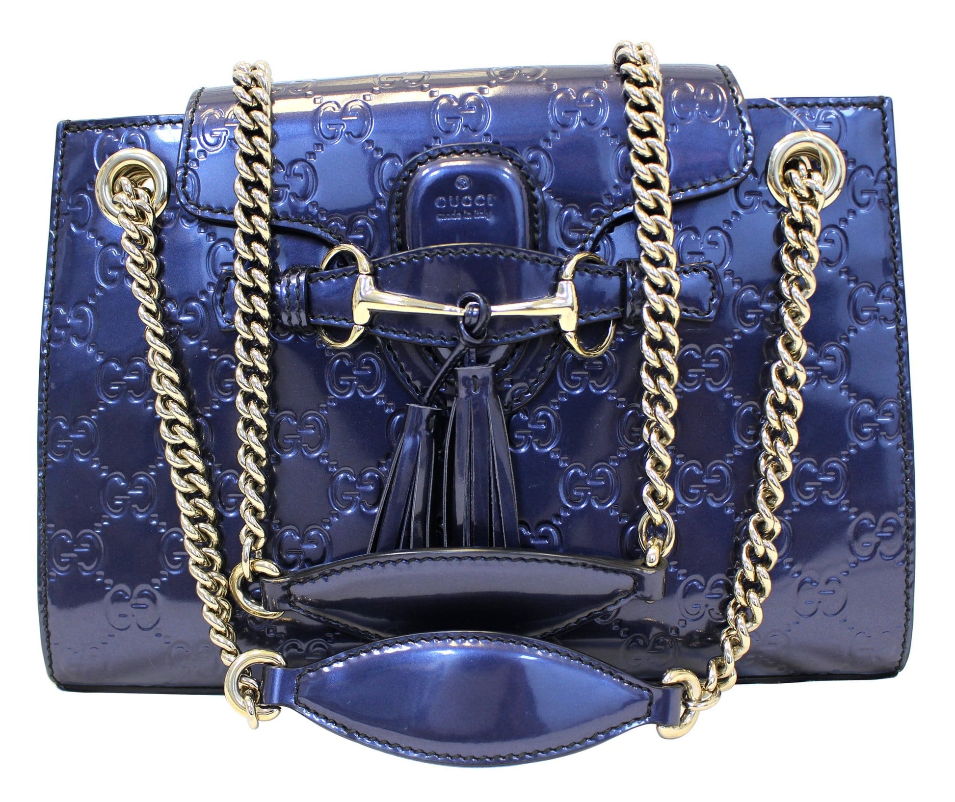 Gucci Emily ssima Shoulder Bag Leather Medium Crossbody Bag