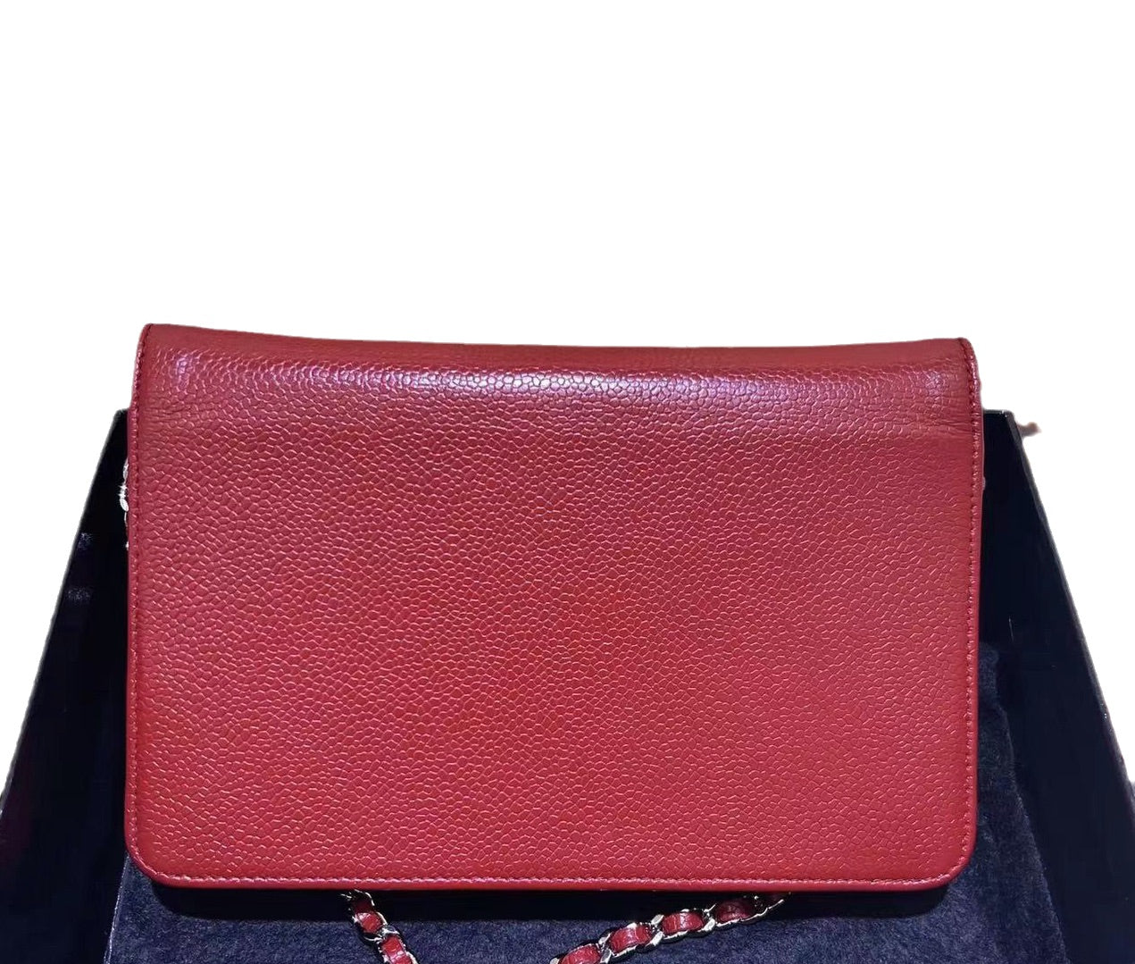 Chanel Nonrefundable deposit on WOC Double CC Red Leather Wallet Case