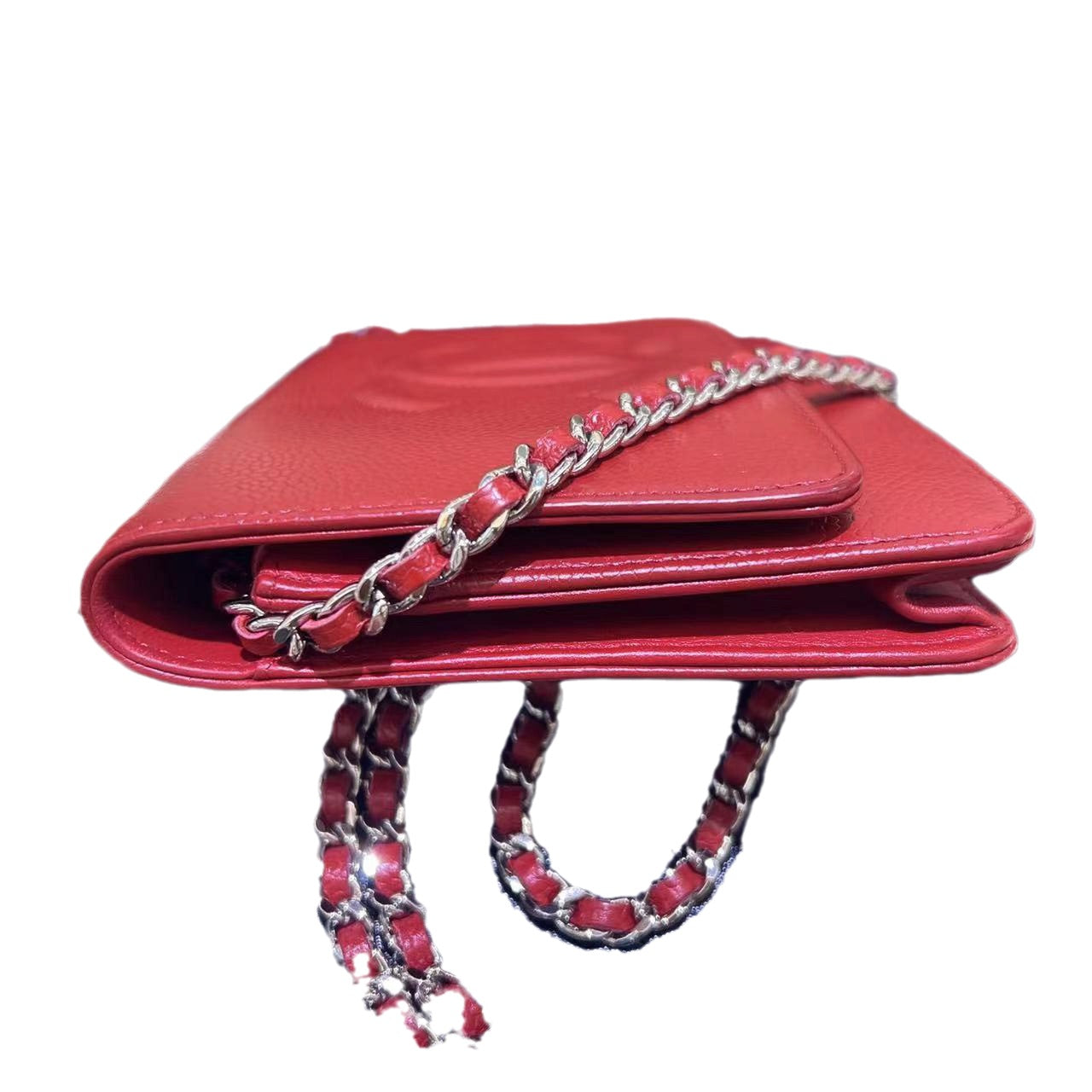 Chanel Nonrefundable deposit on WOC Double CC Red Leather Wallet Case
