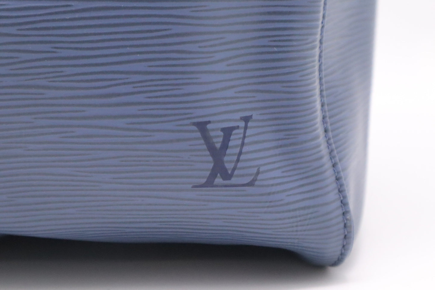 Louis Vuitton Keepall 45 Navy Epi Leather Blue Travel Bag