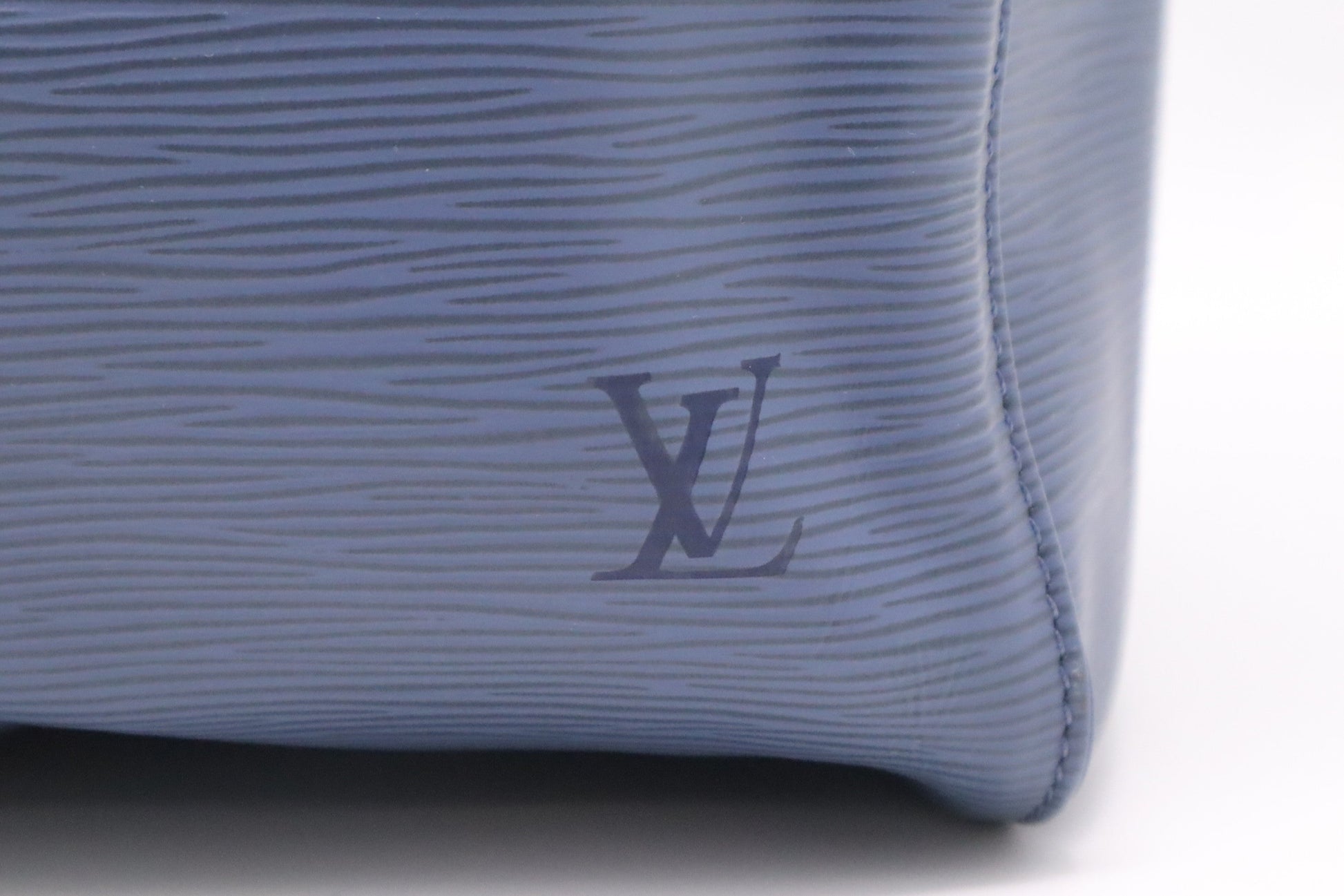 Louis Vuitton Keepall 45 Navy Epi Leather Blue Travel Bag