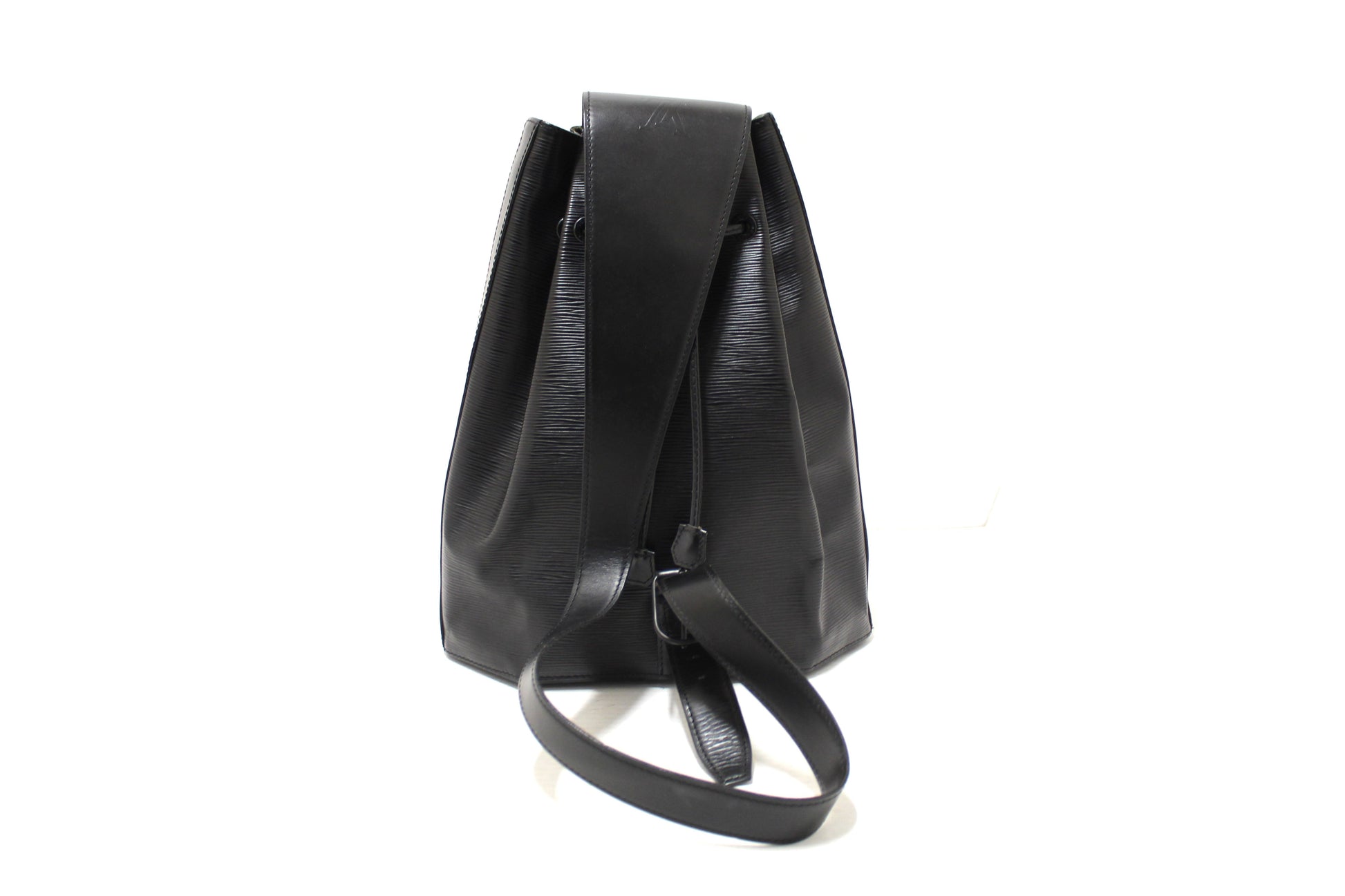 Louis Vuitton Black Epi Leather Sac a Dos Drawstring Sling Bag