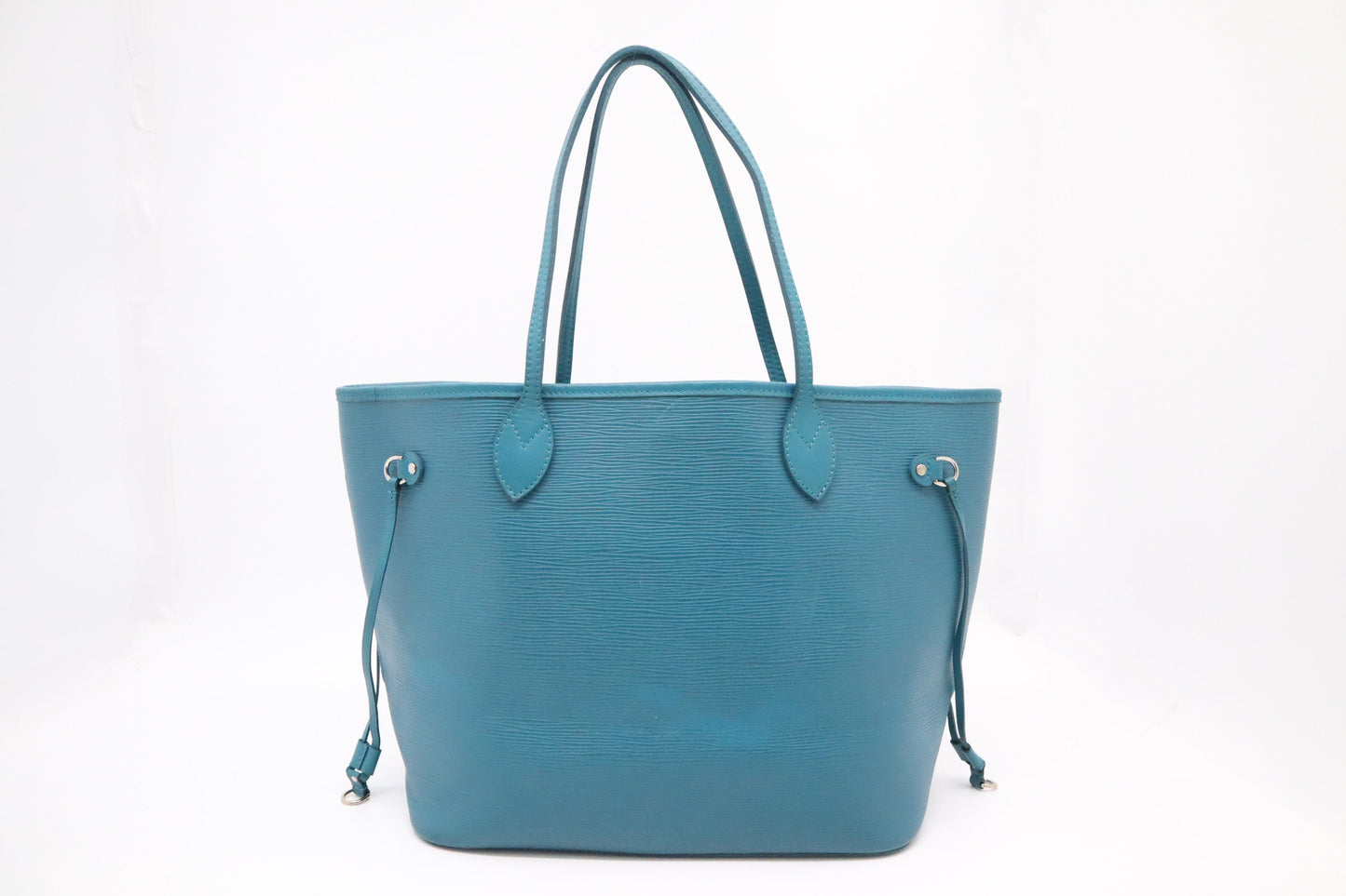 Louis Vuitton Neverfull MM Teal Epi Leather Tote Bag