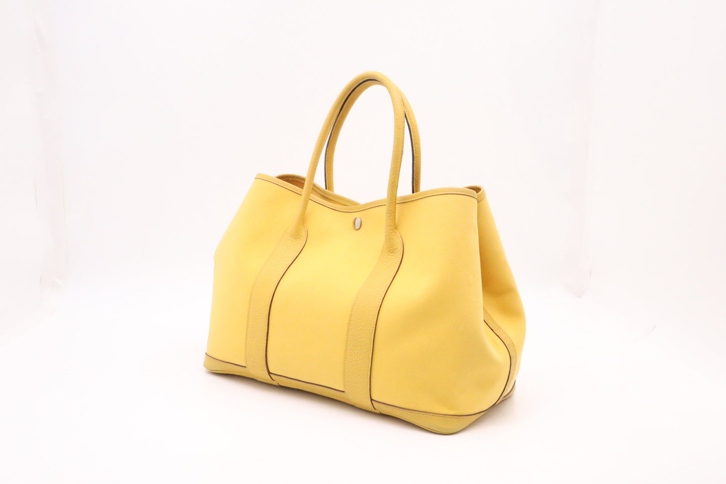 Hermes Garden Party In Yellow Handbag Canvas Travel Bag