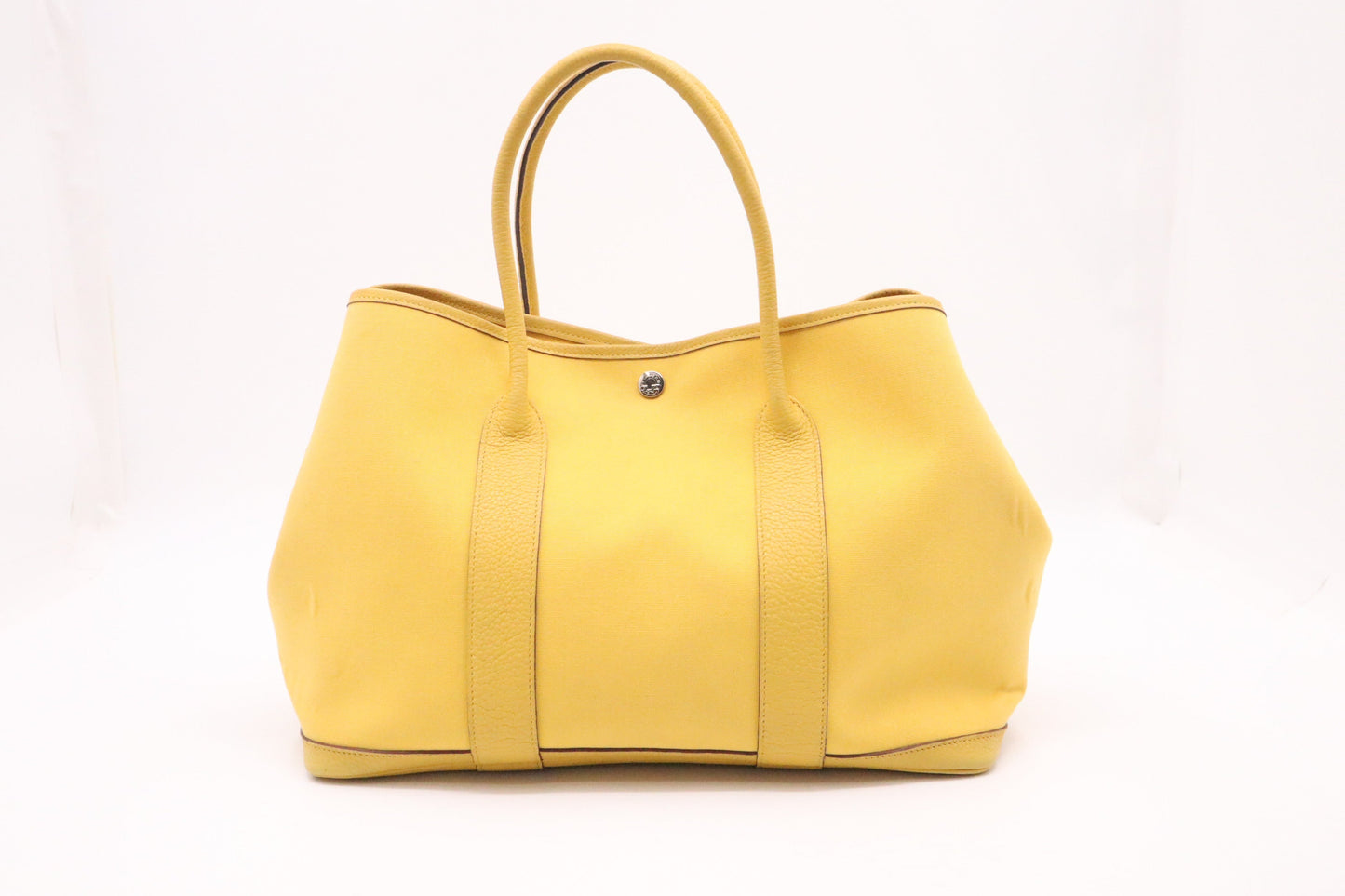 Hermes Garden Party In Yellow Handbag Canvas Travel Bag
