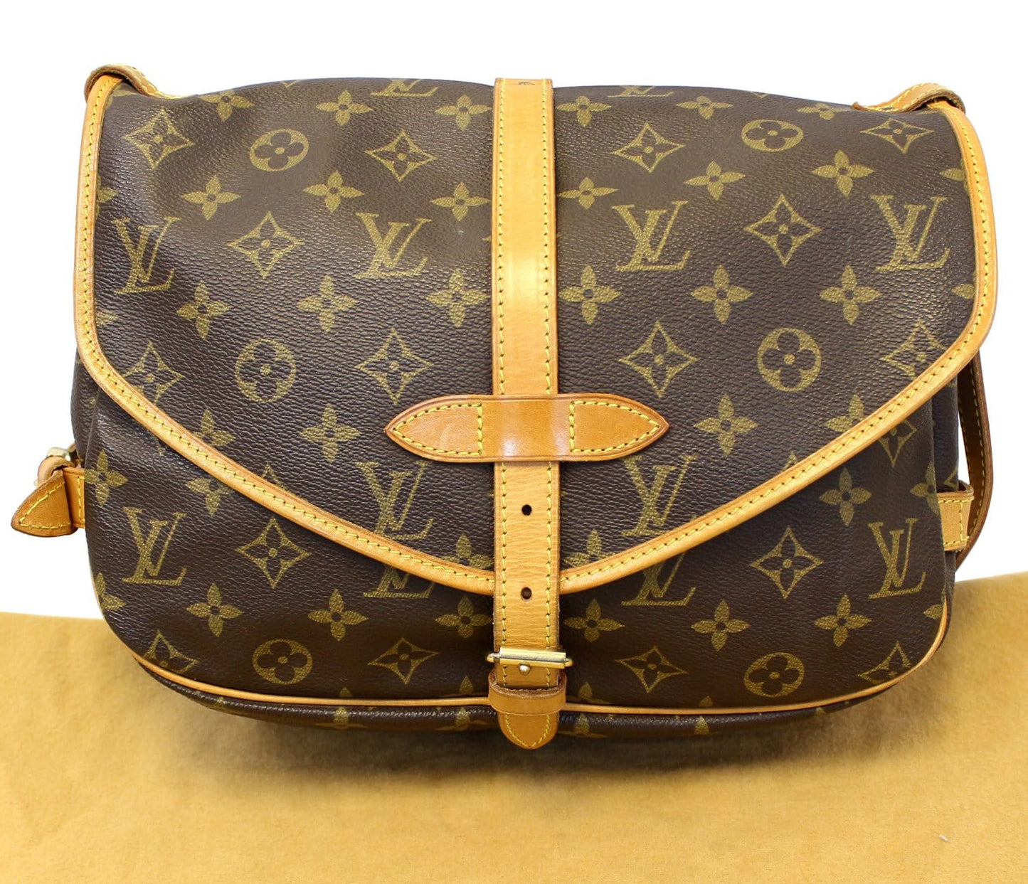 Louis Saumur Crossbody Bag Canvas Monogram