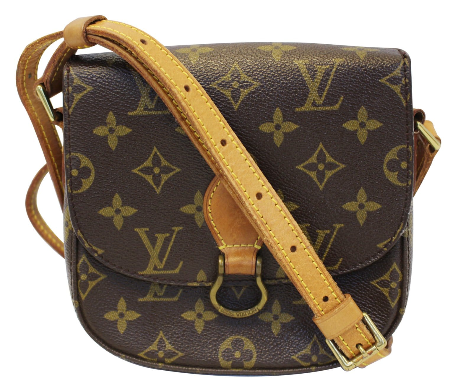 Louis Saint Cloud Pm Shoulder Bag Canvas Monogram
