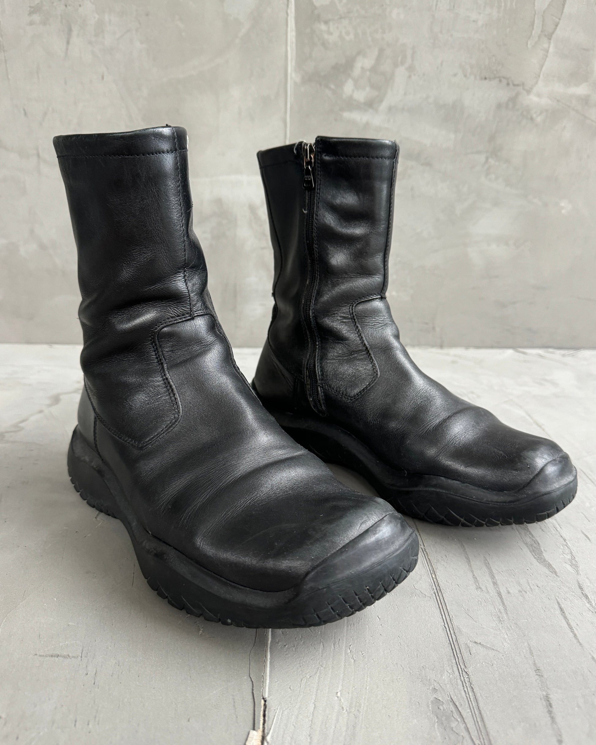 Prada Shoe Vibram Boots - UK 8 Black Shoes