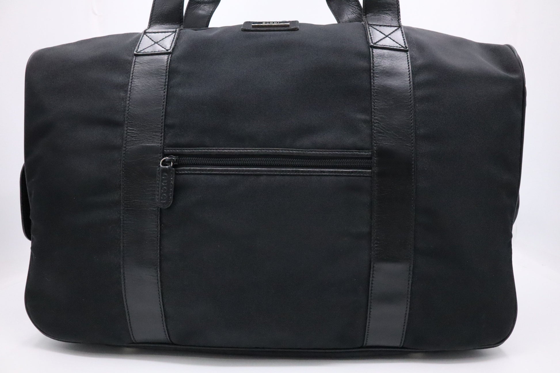 Gucci Boston Canvas Black Handbag