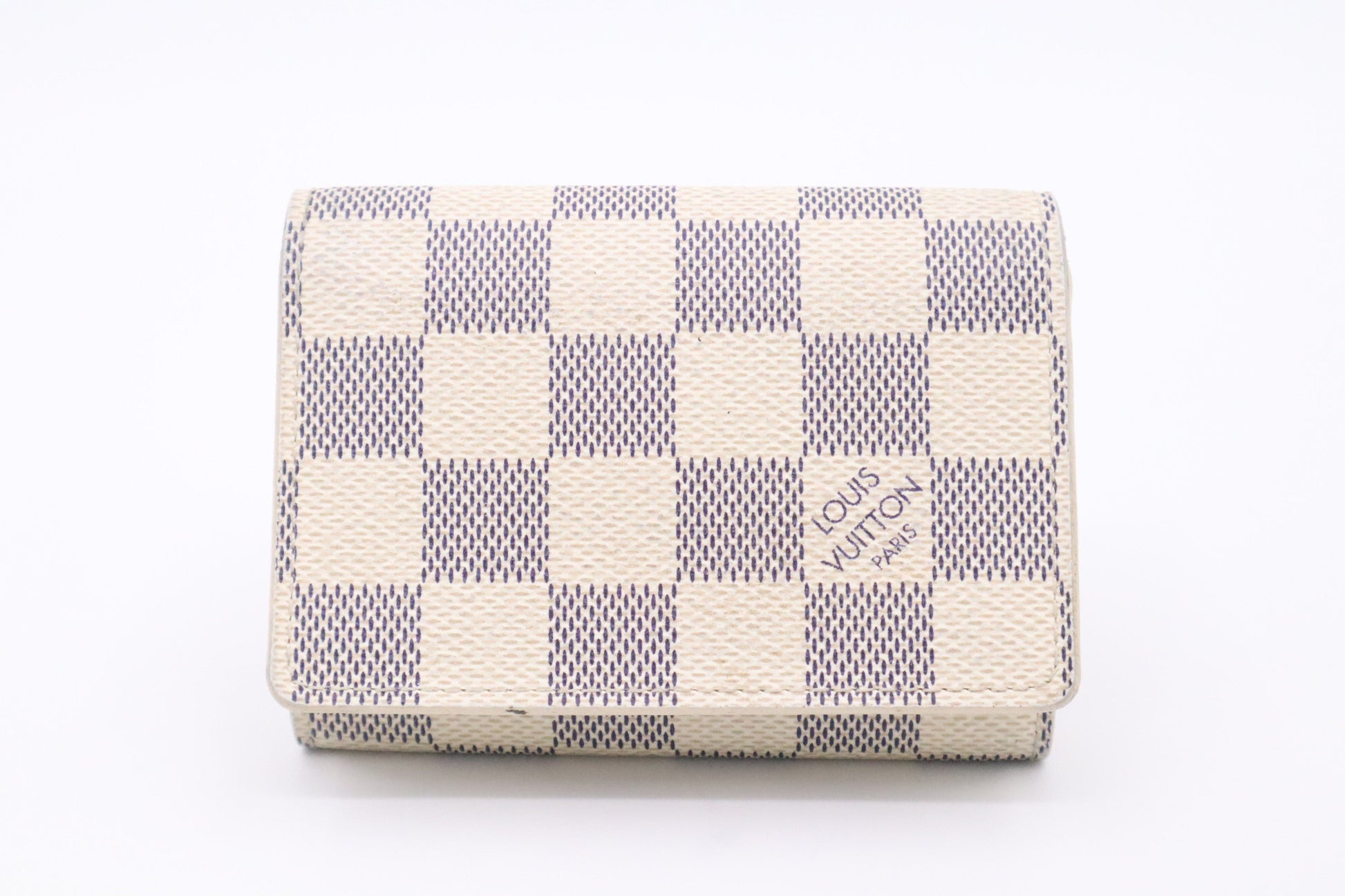 Louis Vuitton Card Azur Damier Wallet Case