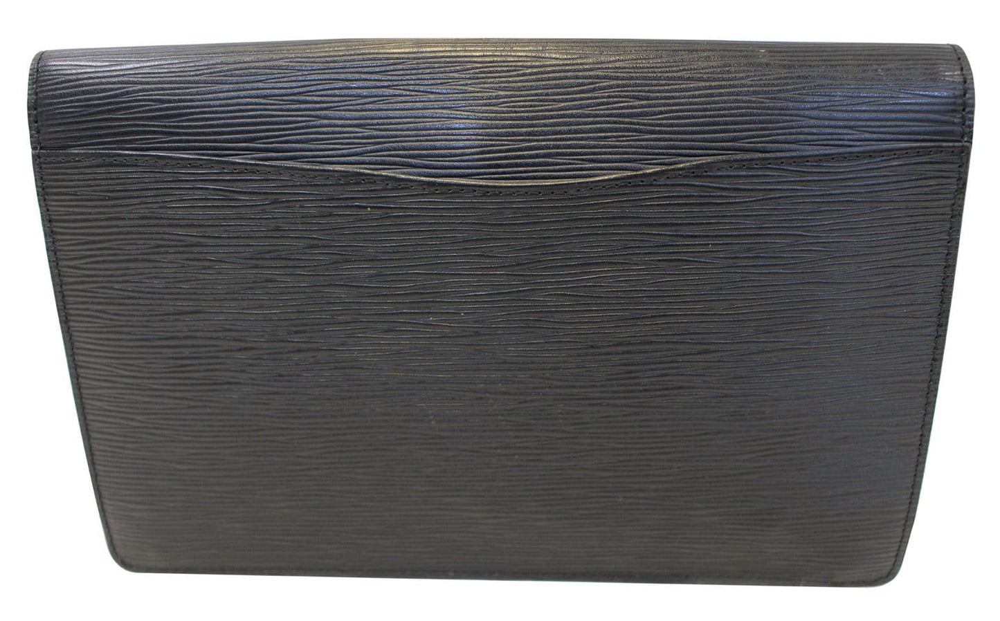 Louis Epi Pochette Montaigne Clutch Bag Leather Black