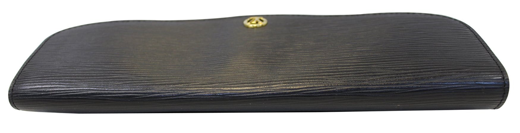 Louis Epi Pochette Montaigne Clutch Bag Leather Black