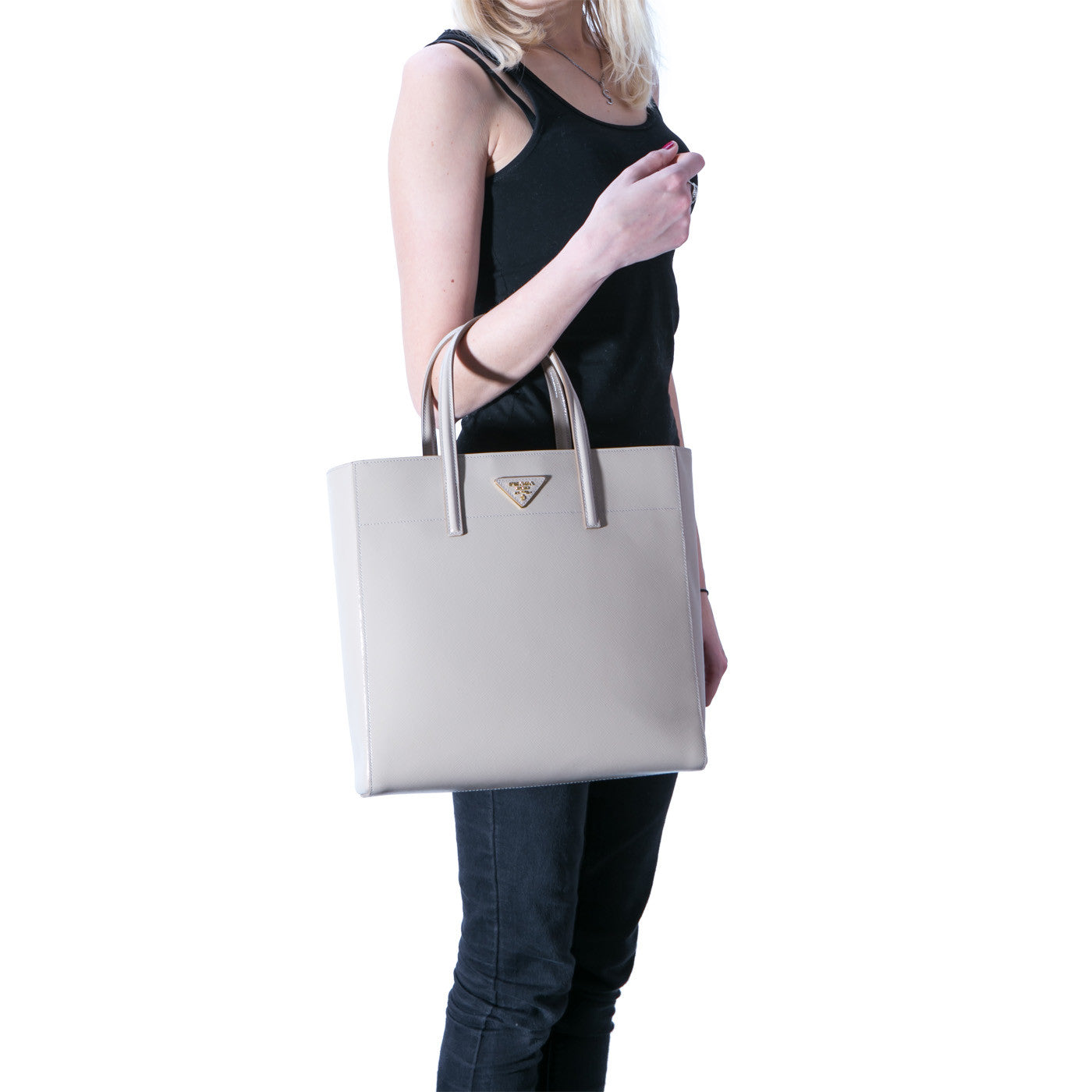 Prada Way Vernice Briefcase Tote Bag Saffiano