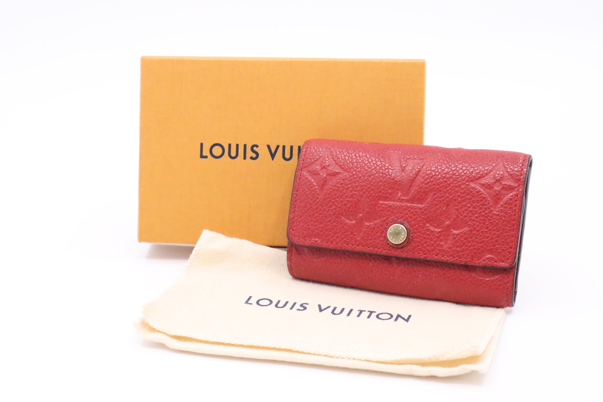Louis Vuitton Key Empreinte Leather Red Handbag