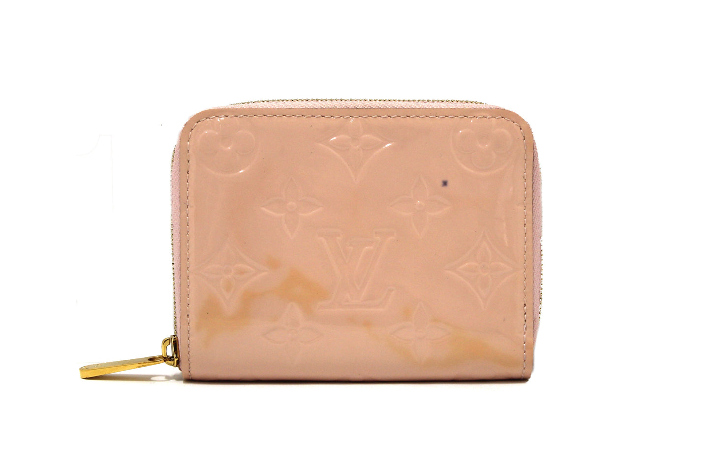 Louis Vuitton Rose Monogram Vernis Leather Zippy Coin Purse