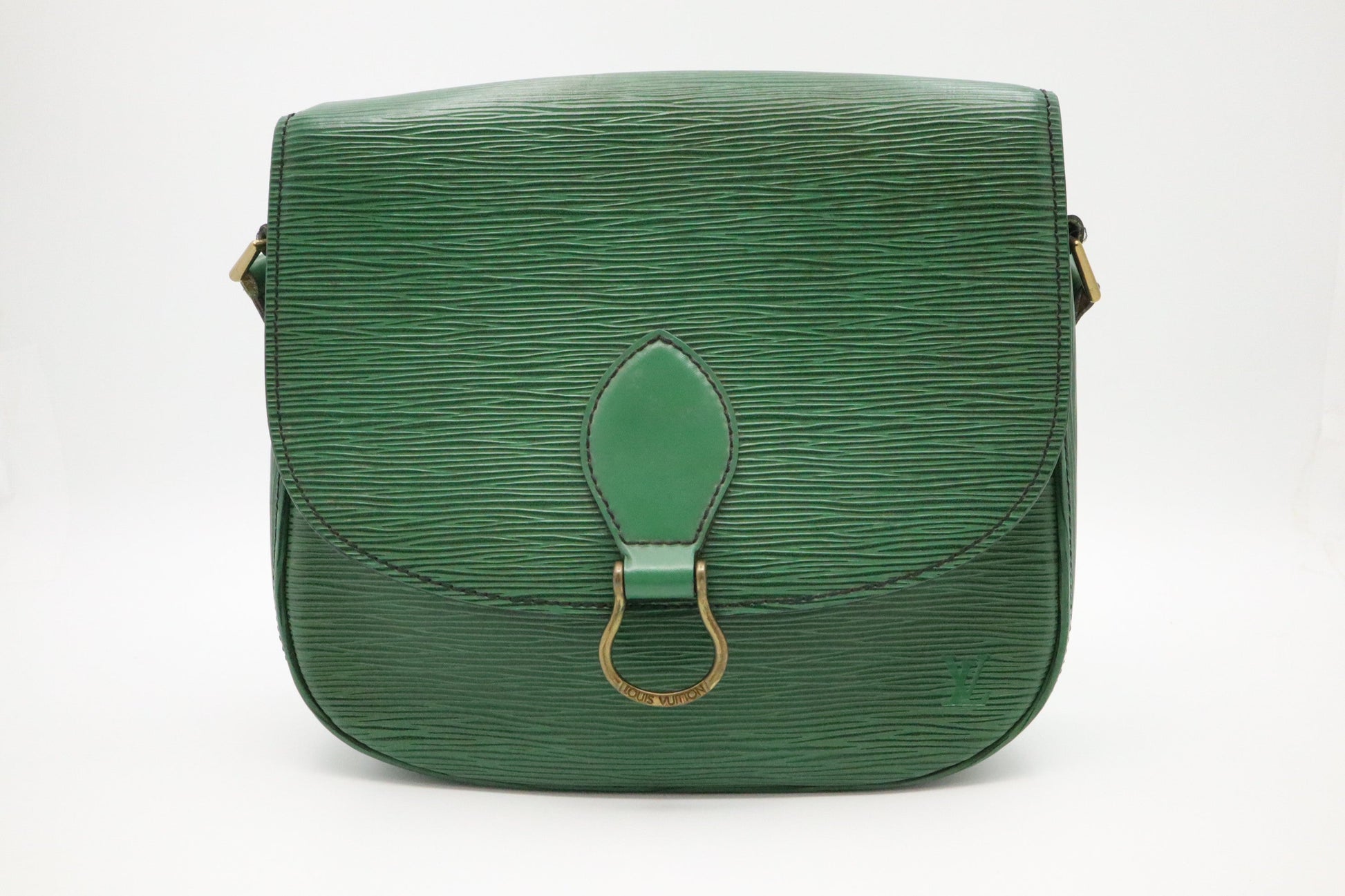 Louis Vuitton Saint Cloud Green GM Leather Epi Handbag