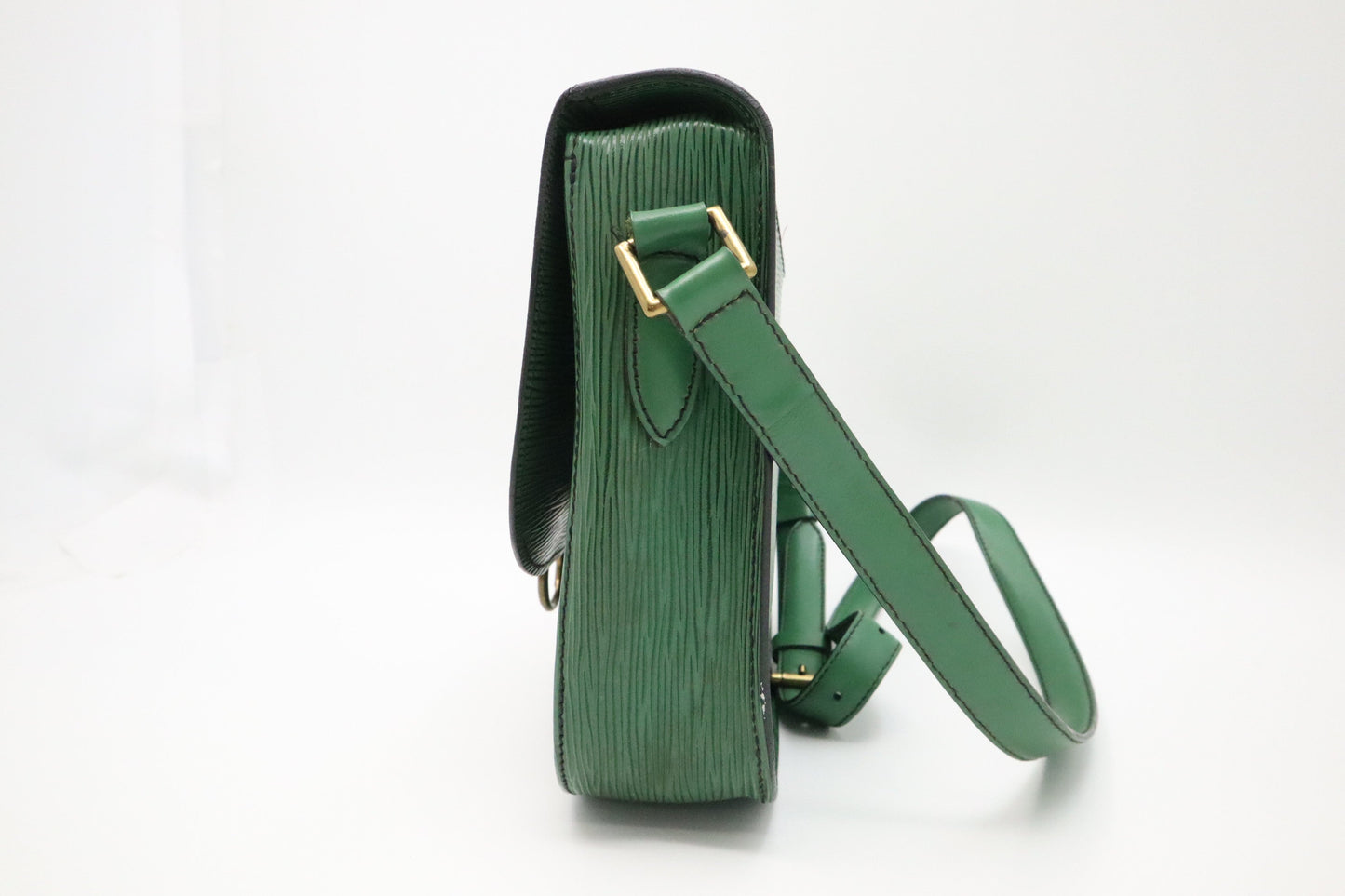 Louis Vuitton Saint Cloud Green GM Leather Epi Handbag