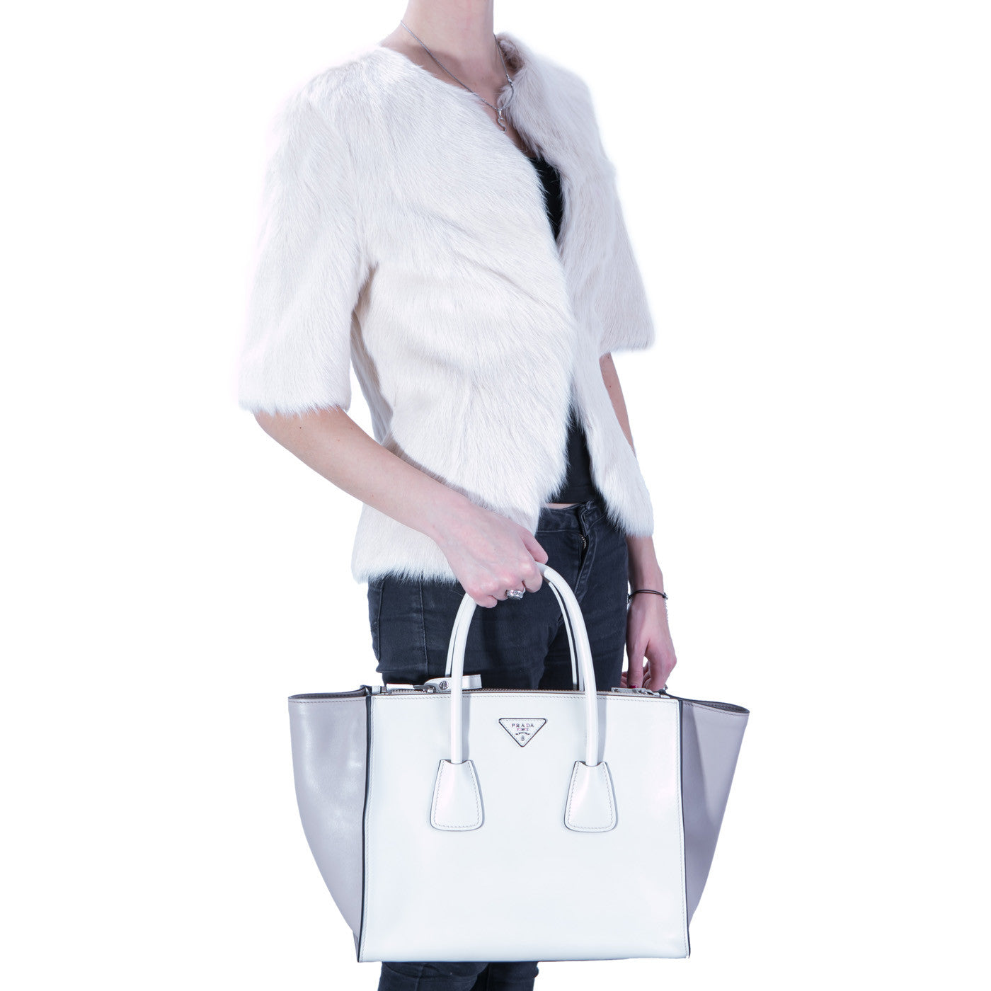 Prada City Calf Tote Bag