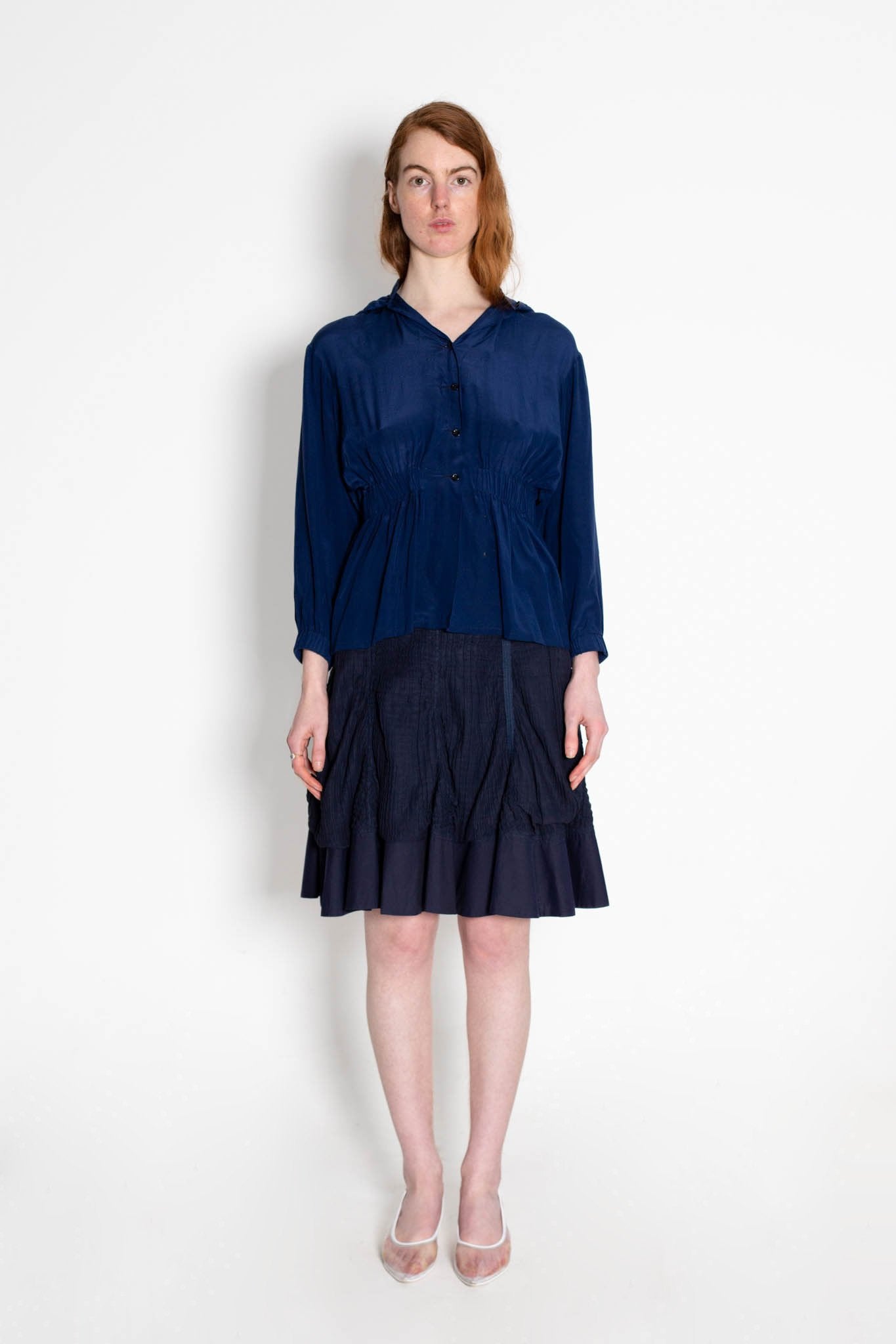 Prada Handbag Skirt Navy