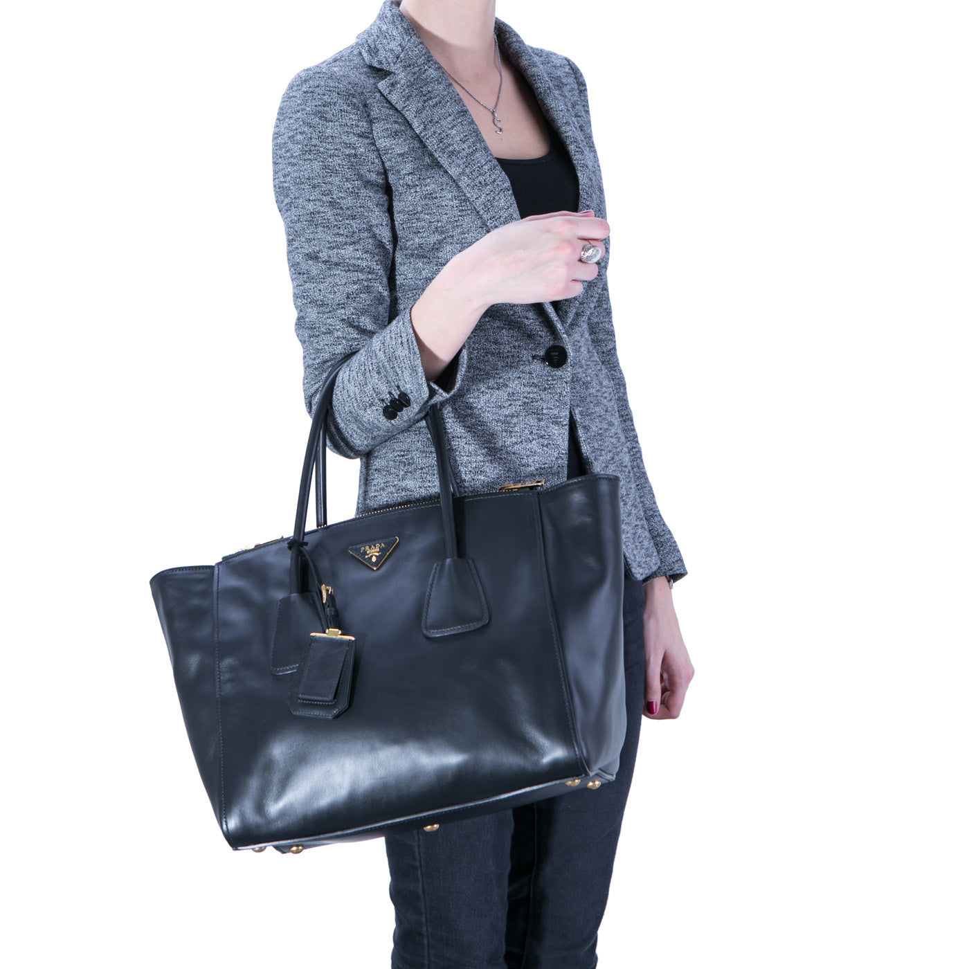 Prada Soft Shoulder Bag Vitello