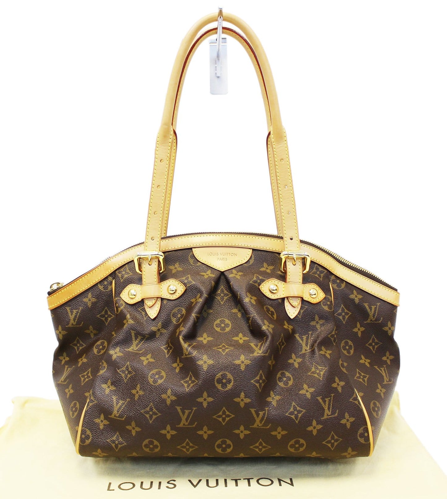 Louis Tivoli Gm Tote Shoulder Bag Monogram Brown