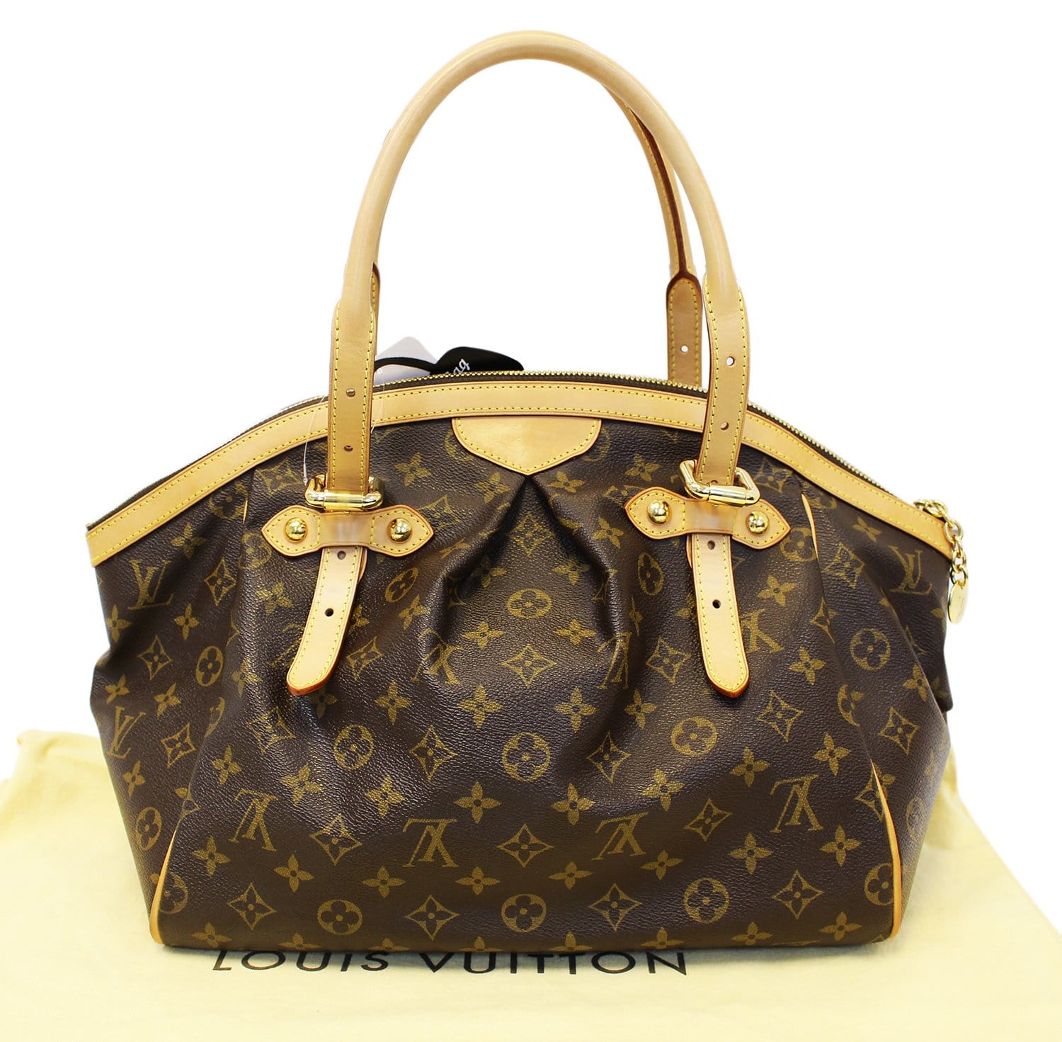 Louis Tivoli Gm Tote Shoulder Bag Monogram Brown