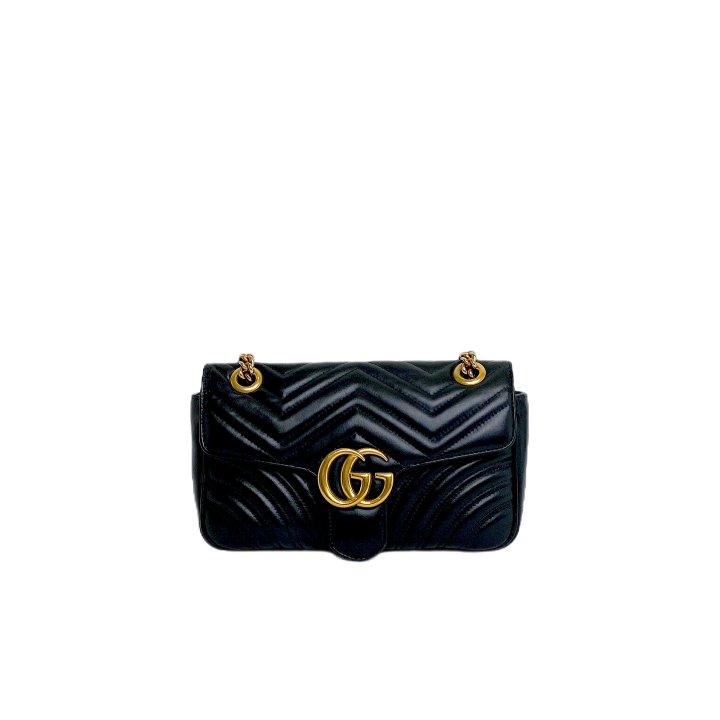 Gucci Marmont In Handbag Black Small Travel Bag