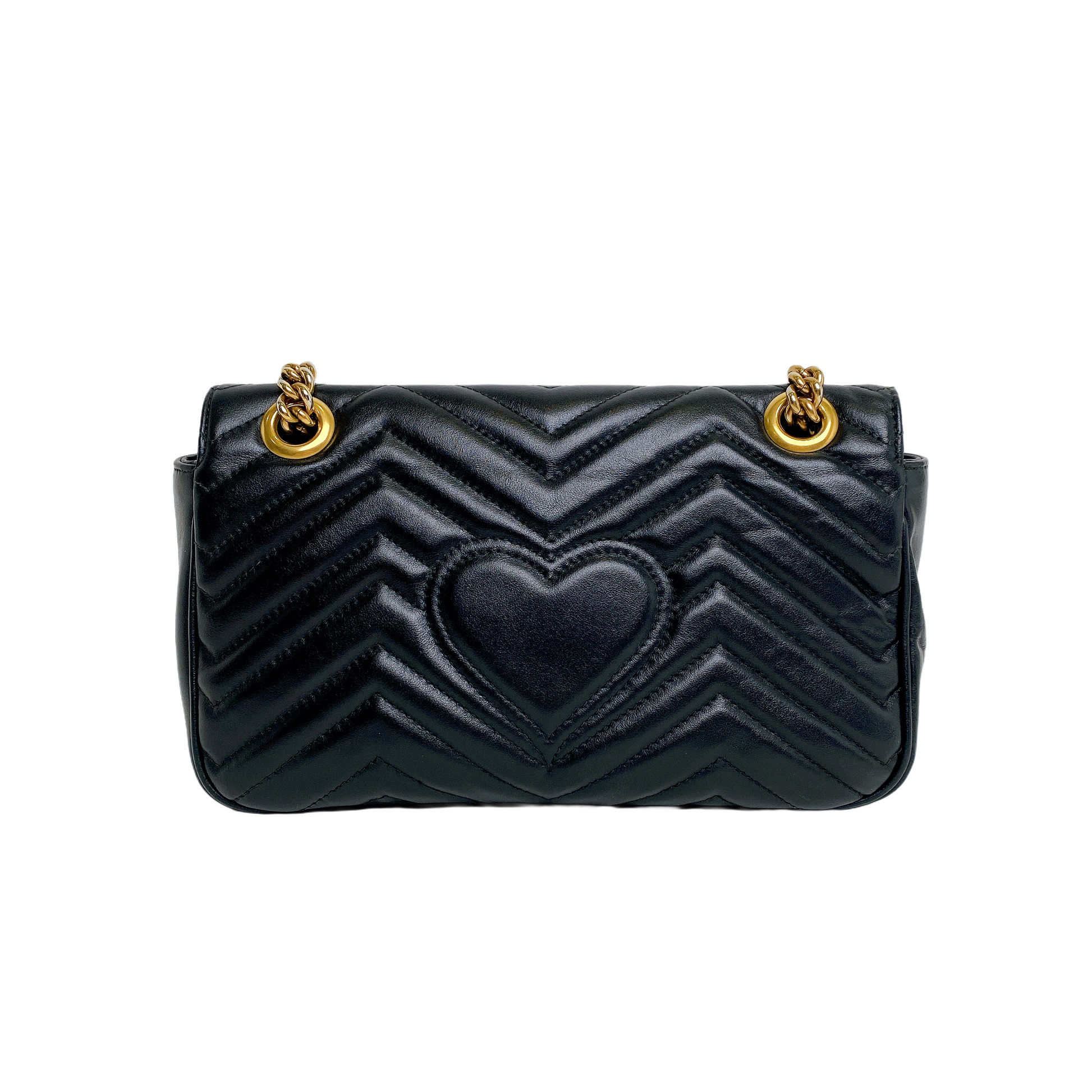 Gucci Marmont In Handbag Black Small Travel Bag