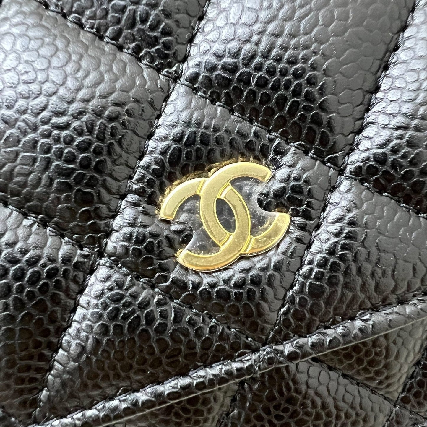 Chanel Classic Wallet on Chain WOC in Black Caviar and Ghw Handbag