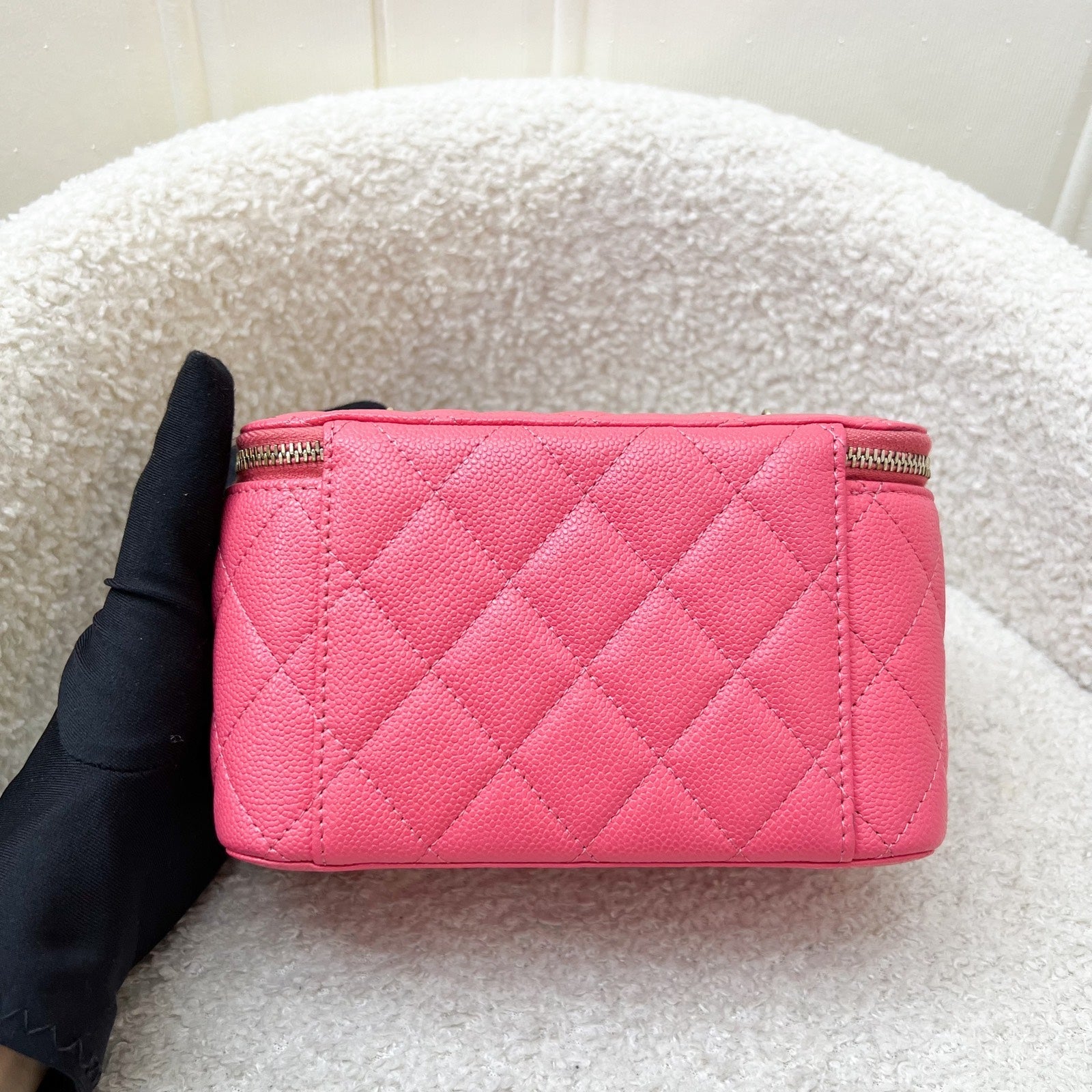 Chanel Classic Small Vanity in 23S Pink Caviar and Lghw Handbag