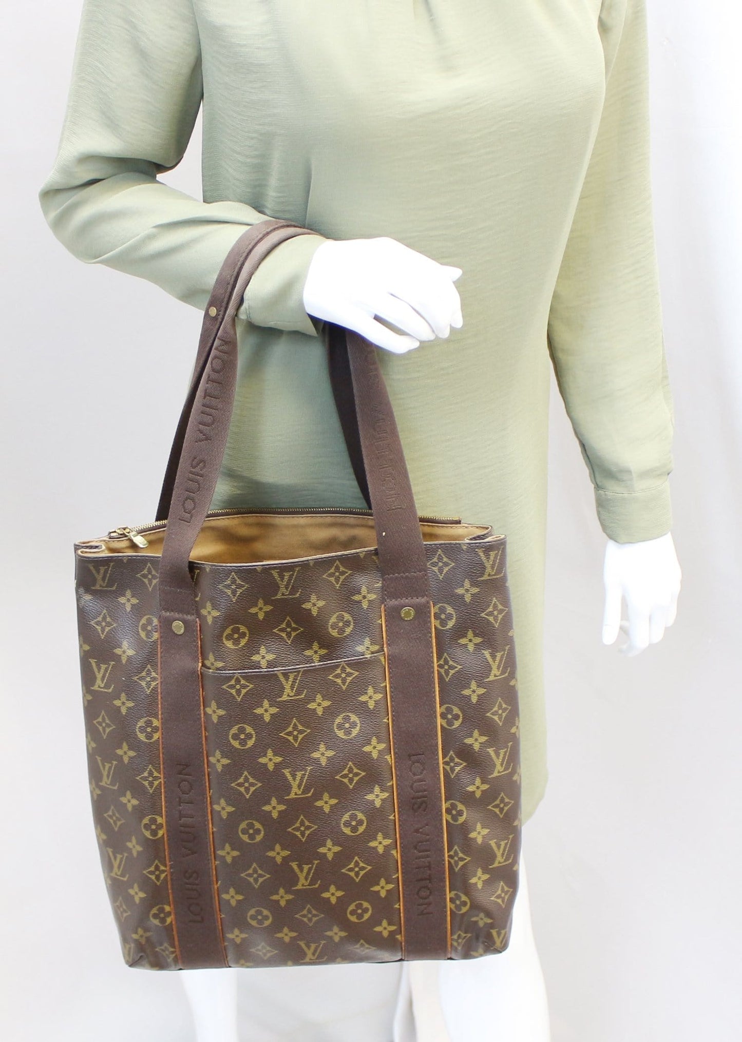 Louis Cabas Beaubourg Tote Bag Canvas Monogram Shoulder Bag