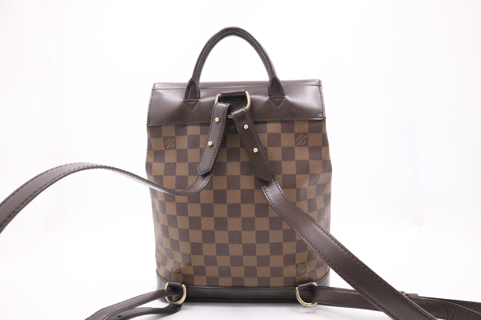 Louis Vuitton Soho Backpack Ebene Canvas Damier Ebene Canvas