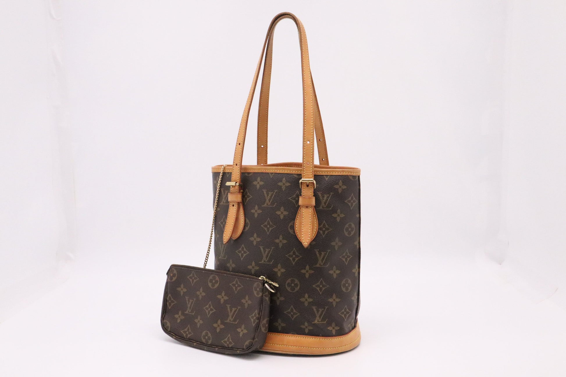Louis Vuitton Bucket PM Monogram Canvas Bucket Bag